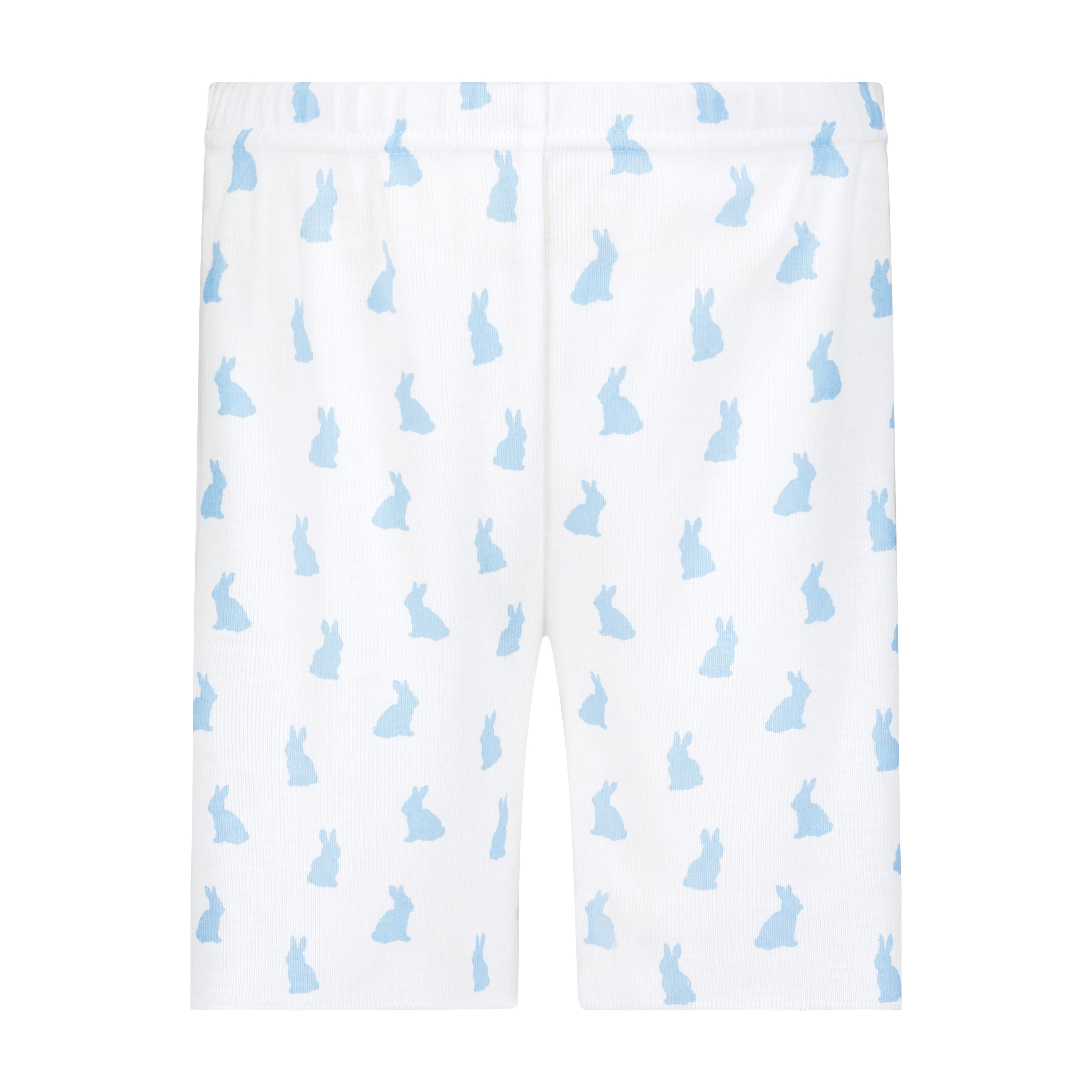 Boys Dean Set Crew Short Sleeve & Long Short - Blue Bunny Print
