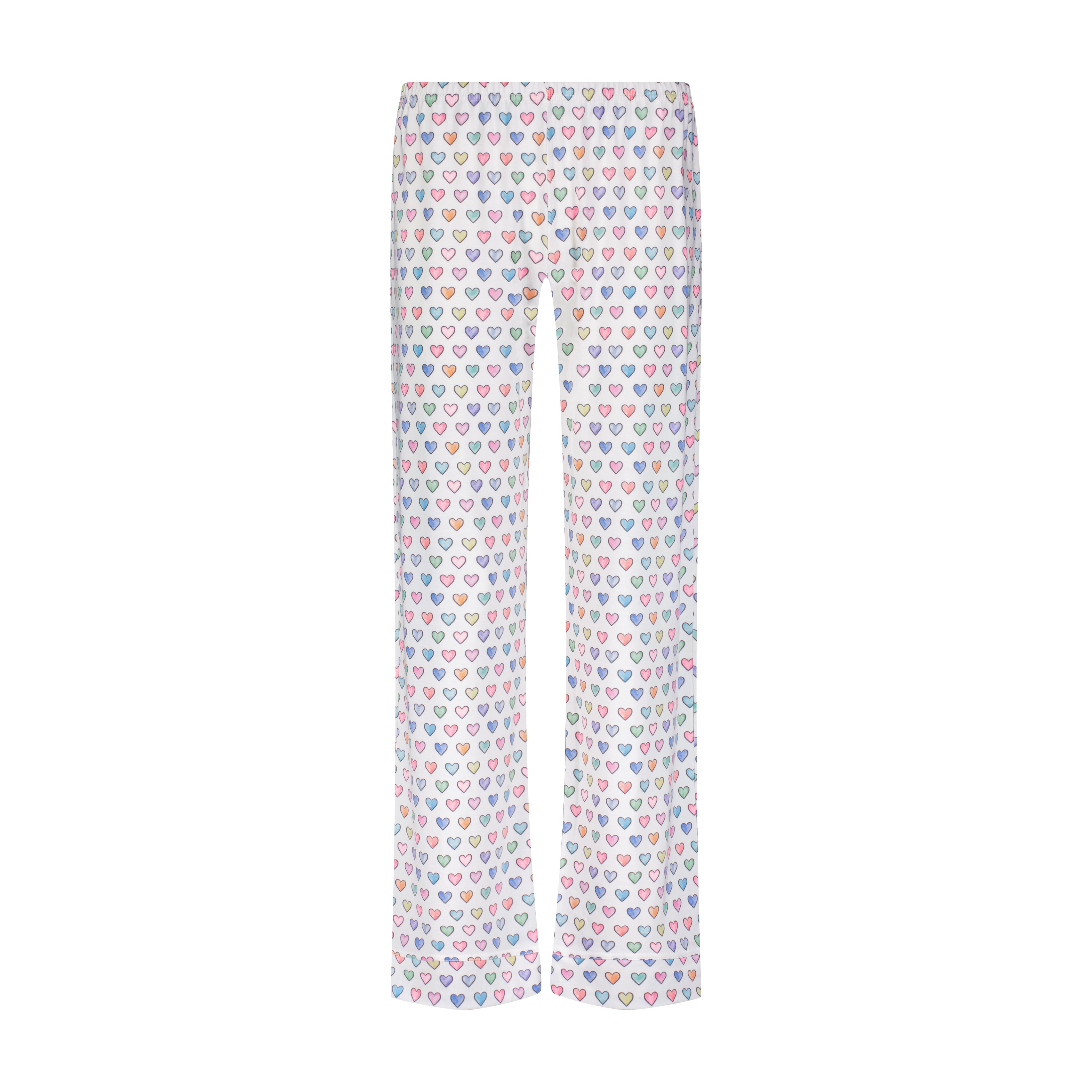 Charley Pajama Set - Rainbow Hearts Print