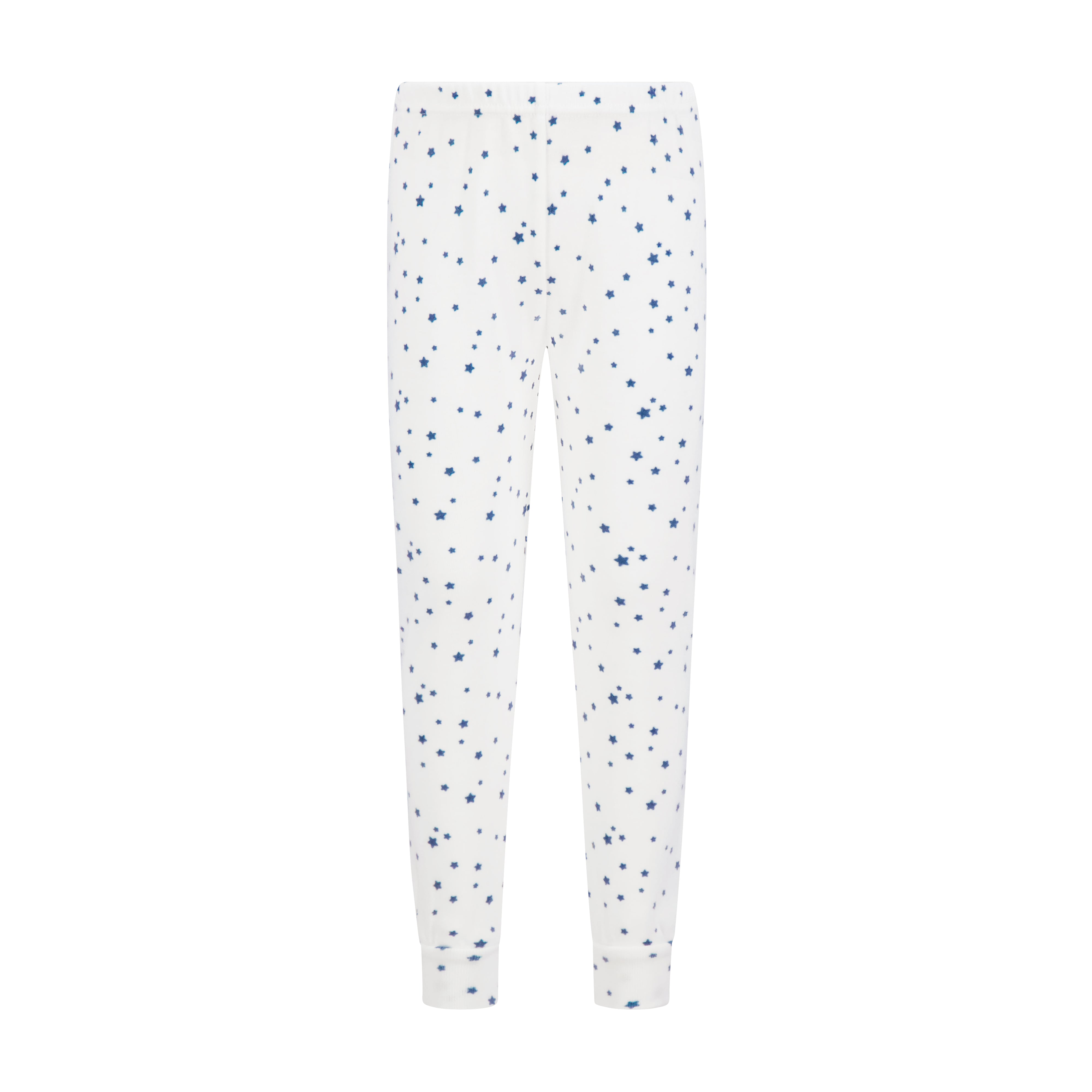 Kids & Baby Classic Set Crew LS & Pant - Navy Stars Print on Ivory