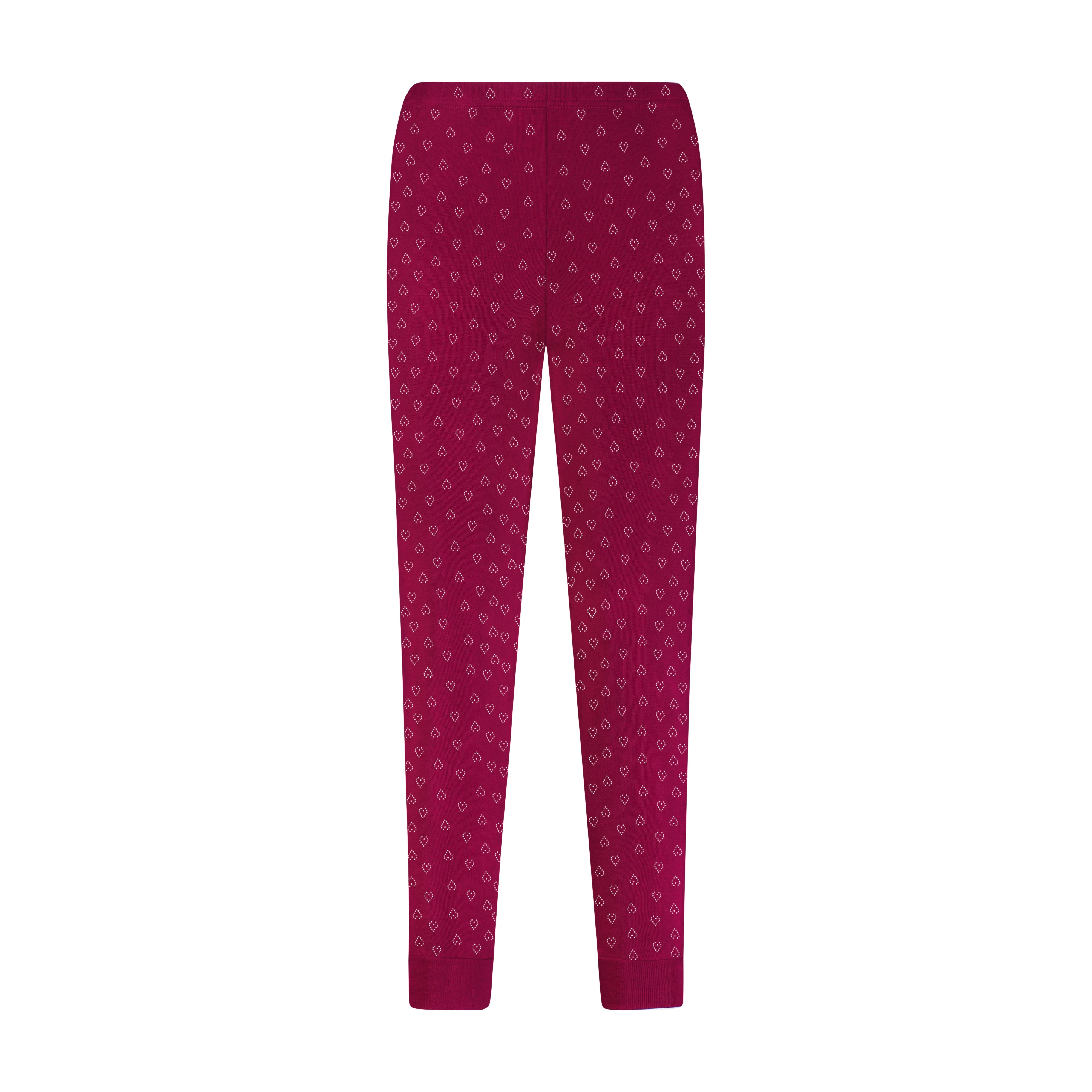 Sarah Jogger - Mulberry Hearts Pointelle