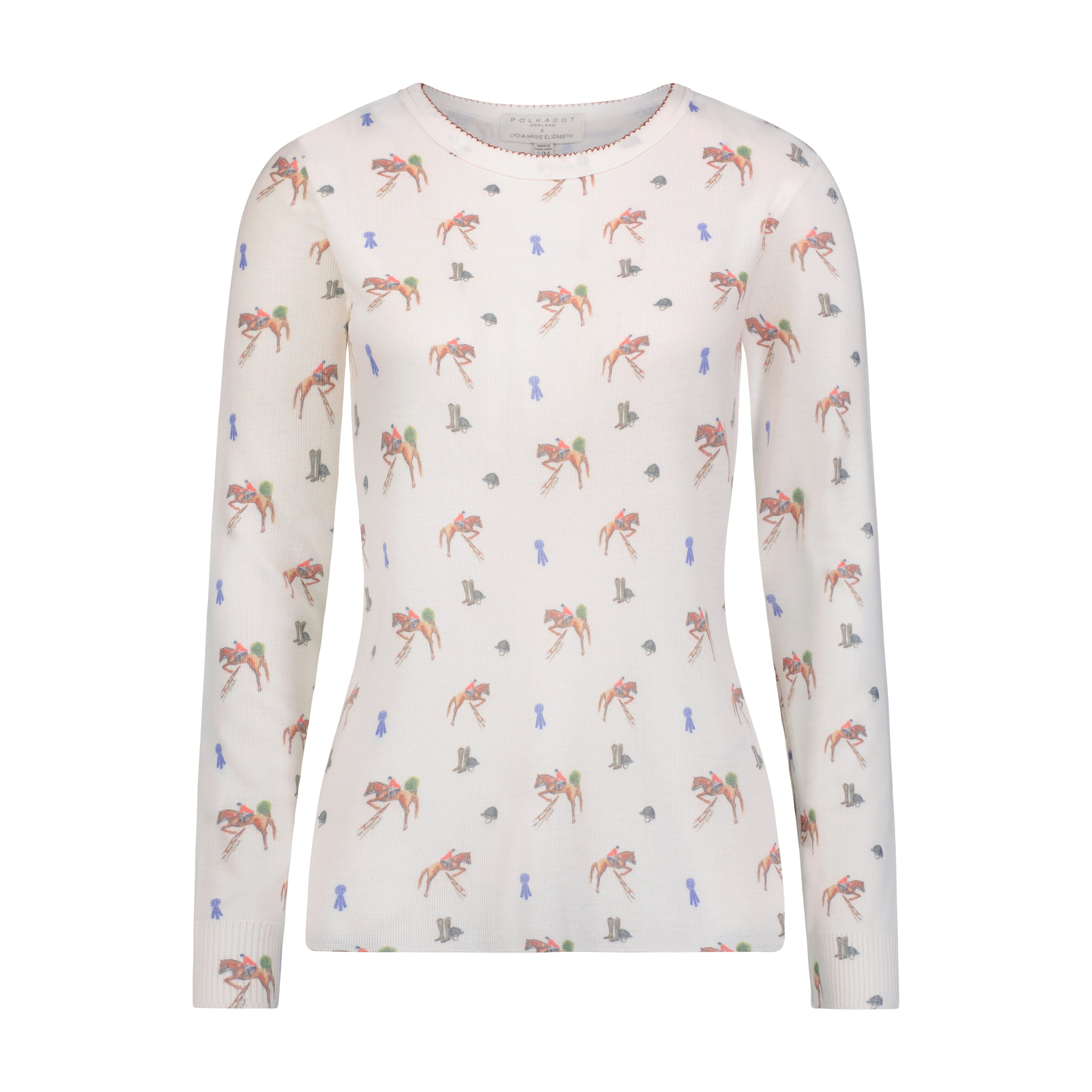 Rachel Slouchy - Vintage Equestrian Print