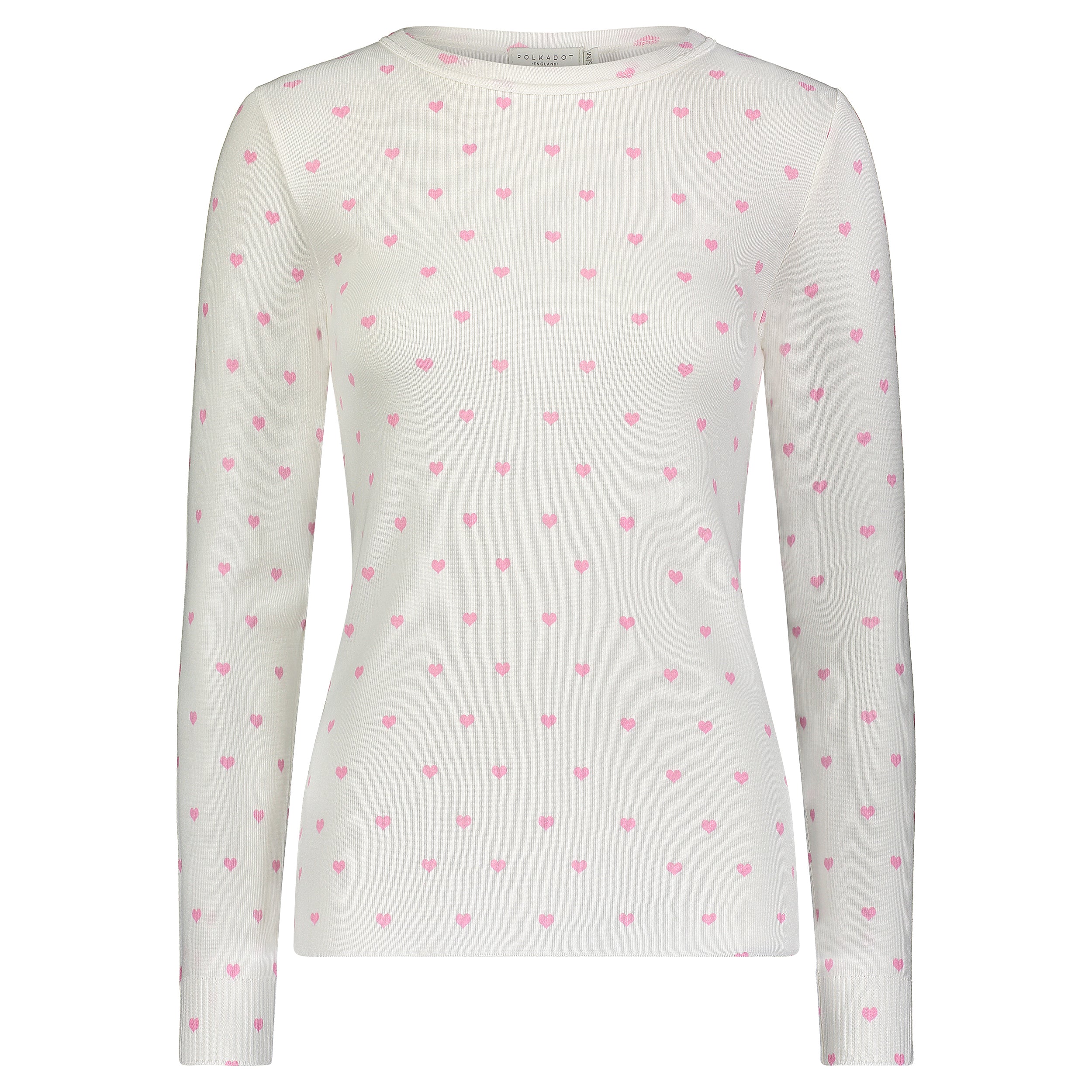 Rachel Slouchy - Pink Hearts Print