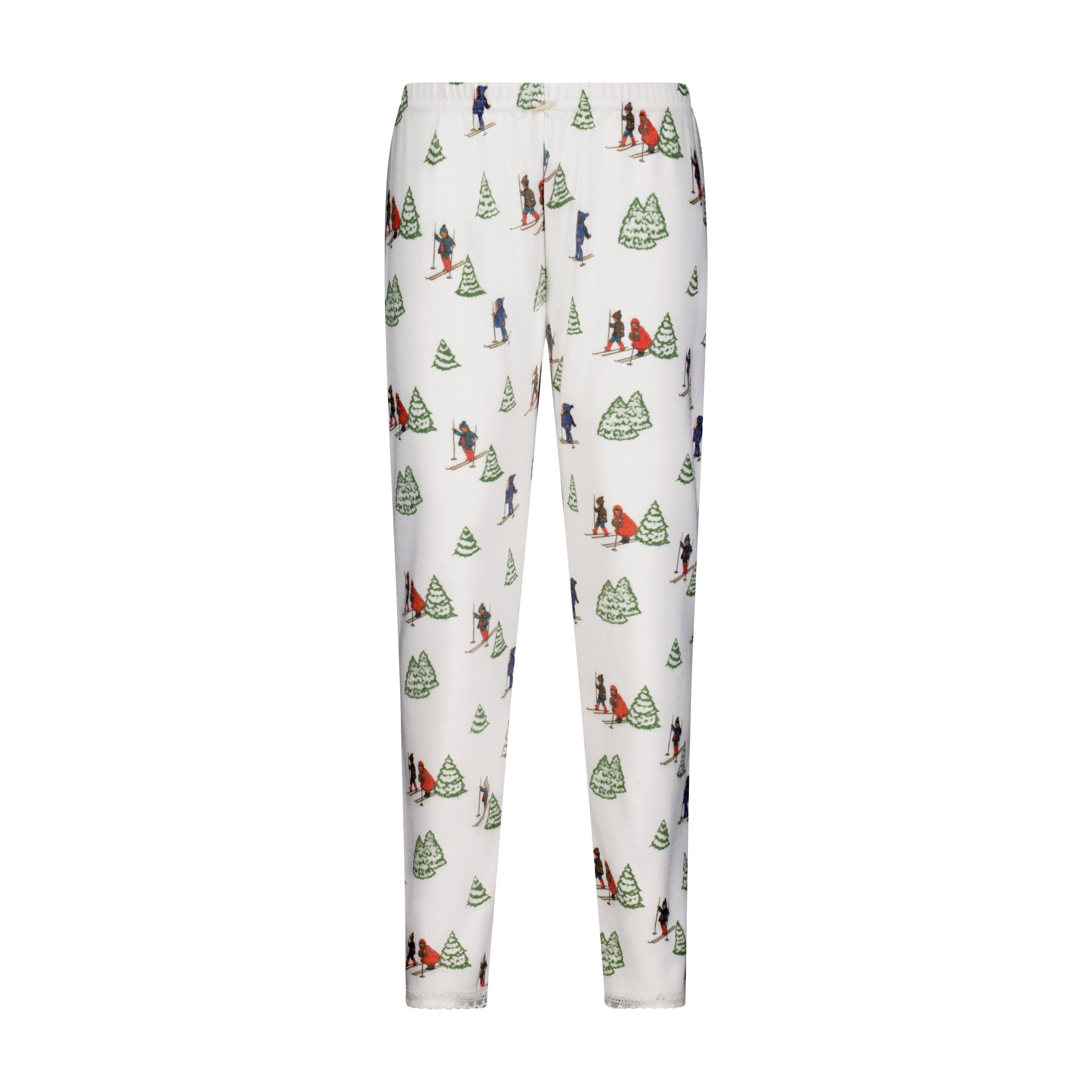 Girls & Baby Set Crew LS & Pant - Vintage Ski Print