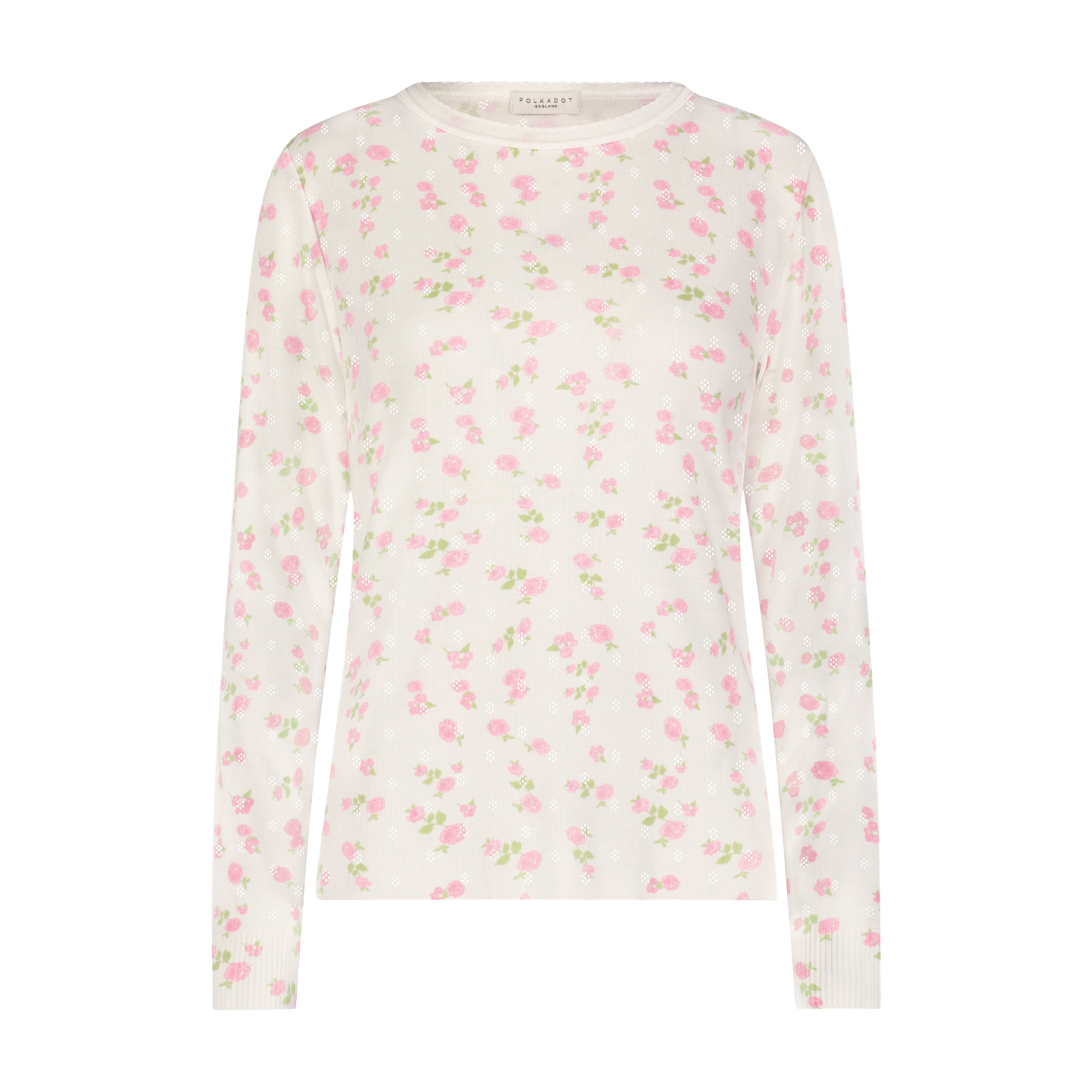 Rachel Slouchy - Pink Garden Pointelle