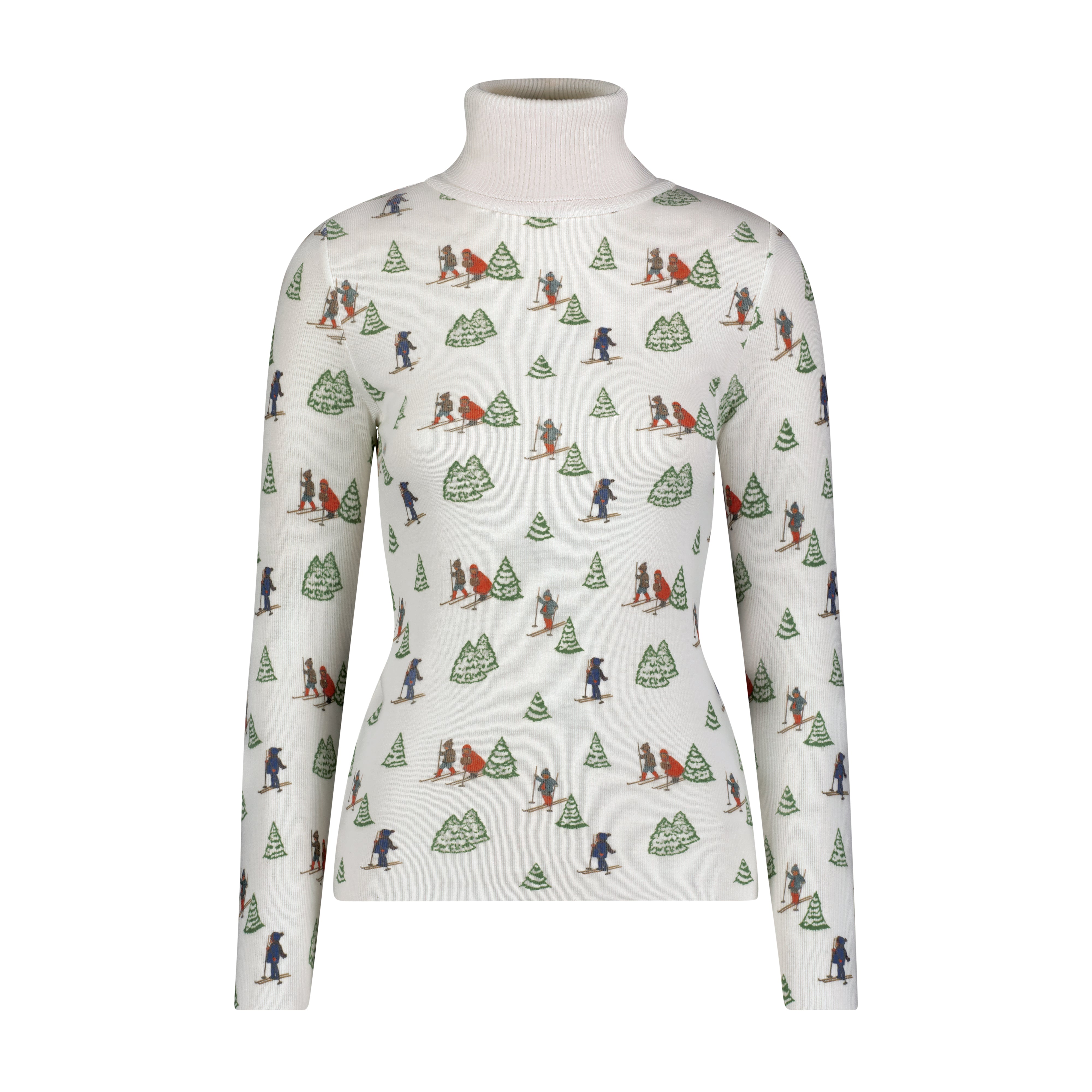 Ali Turtleneck Fitted - Vintage Ski Print