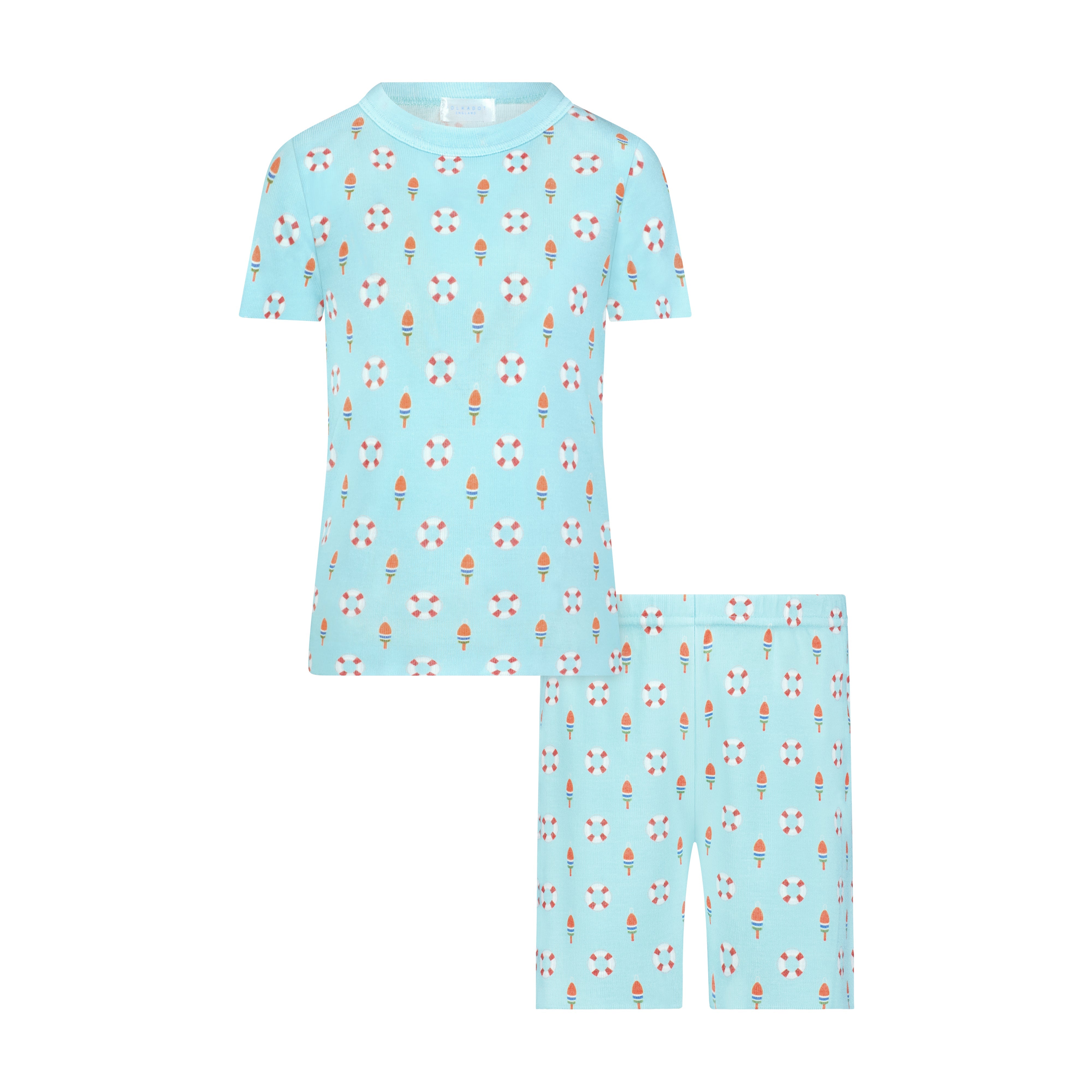 Boys Dean Set Crew Short Sleeve & Long Short - Buoy Print