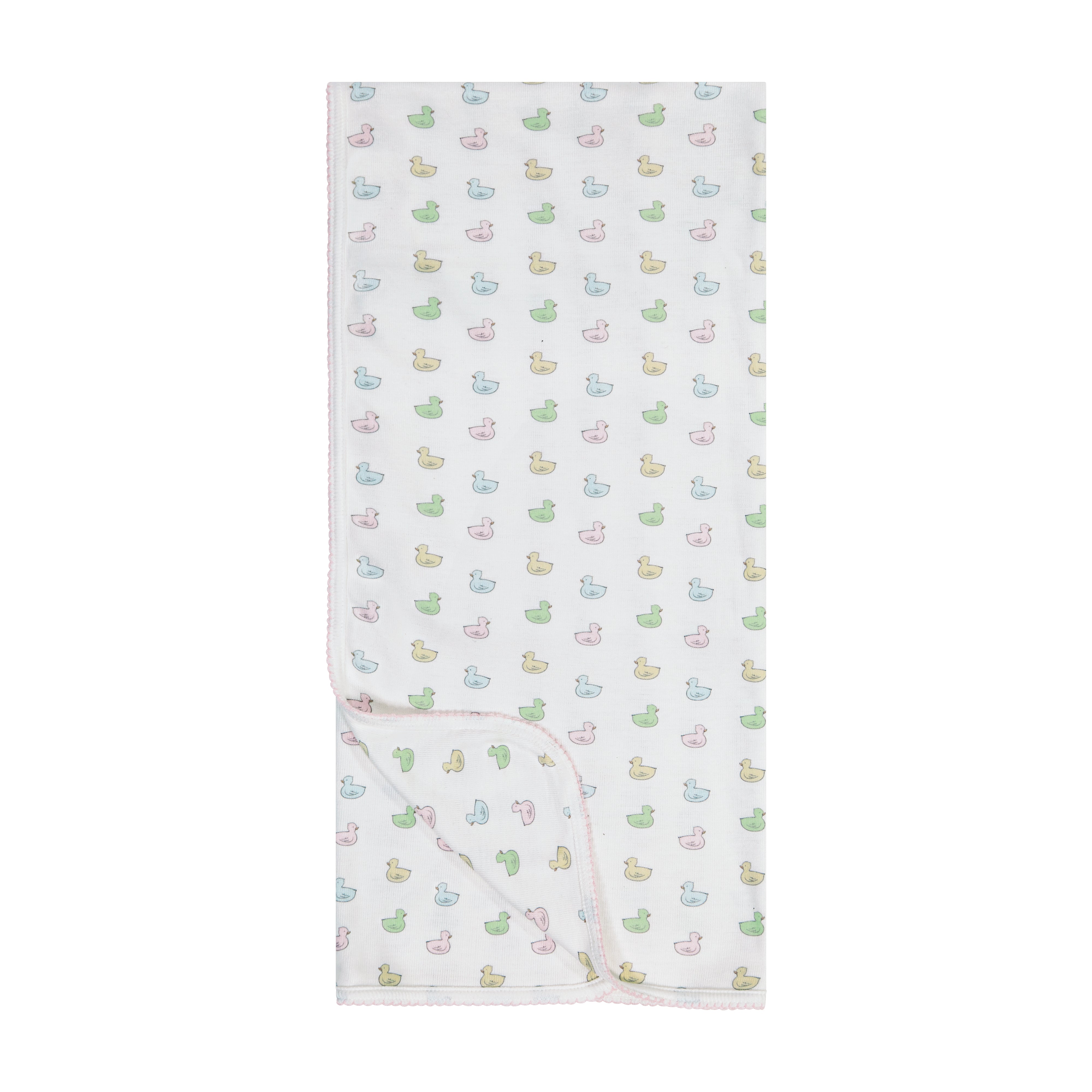 Girls Baby Blanket - Girls Duckie Print