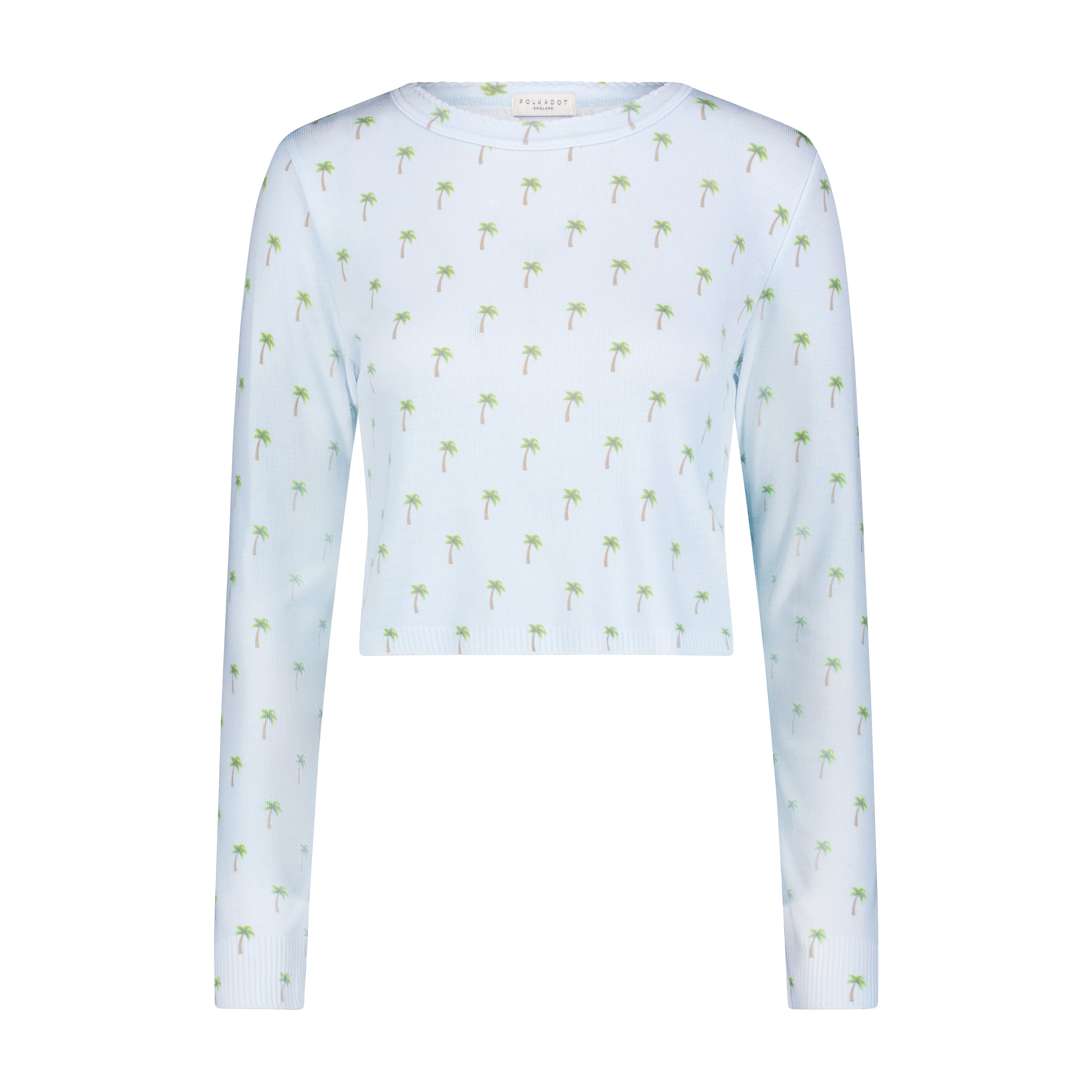 Nell Cropped Slouchy - Palm Sky Print