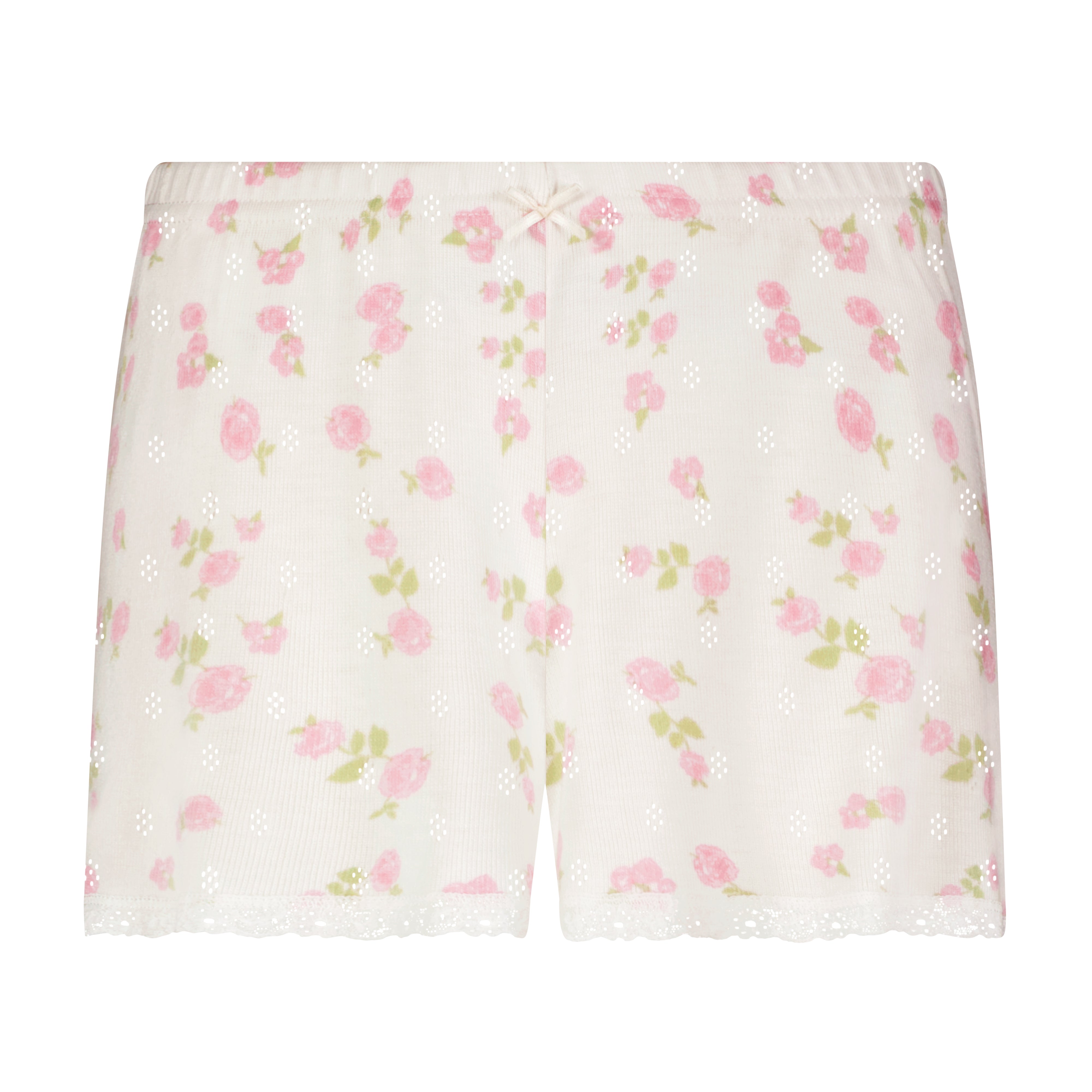 Short Mid Rise - Pink Garden Pointelle