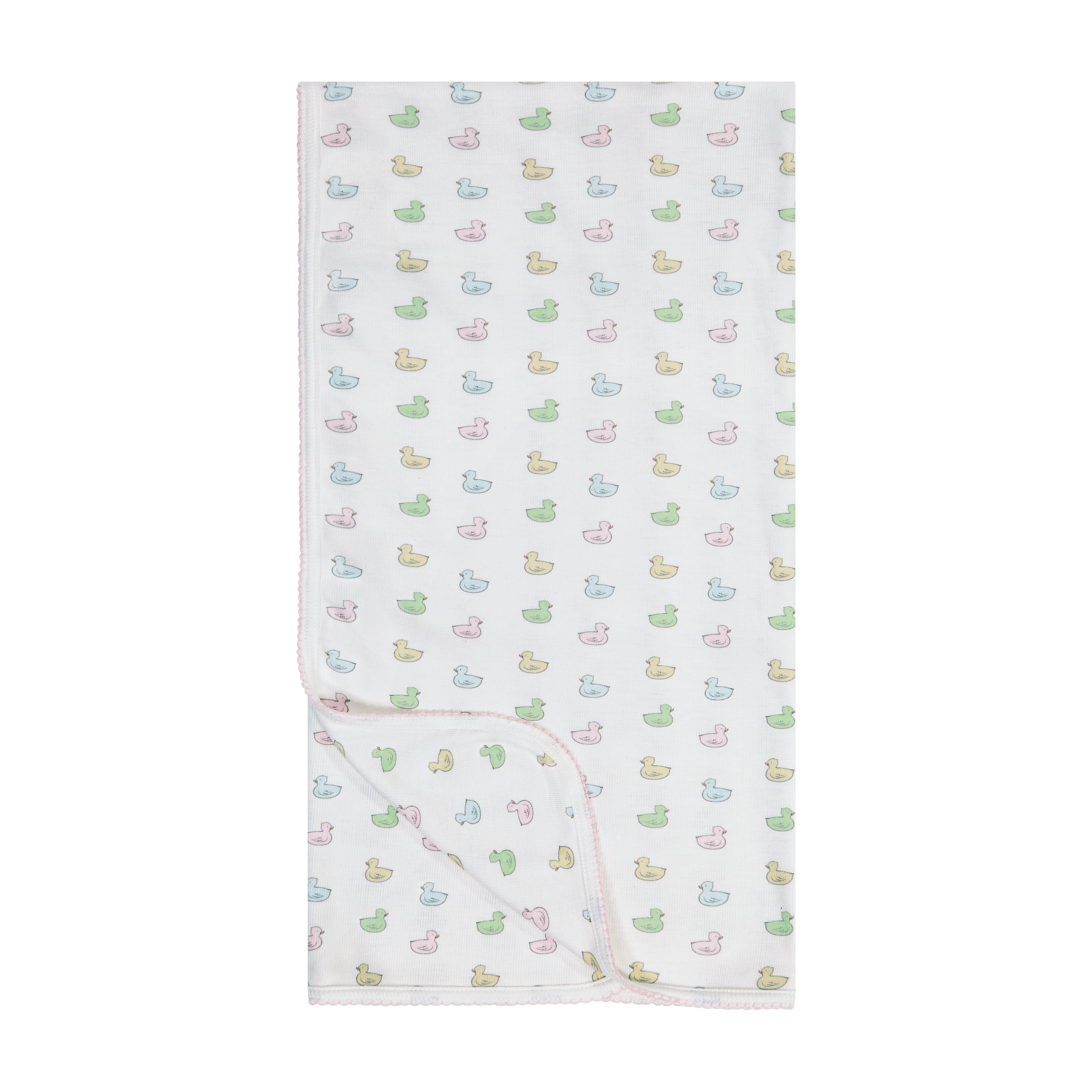 Girls Baby Blanket - Girls Duckie Print