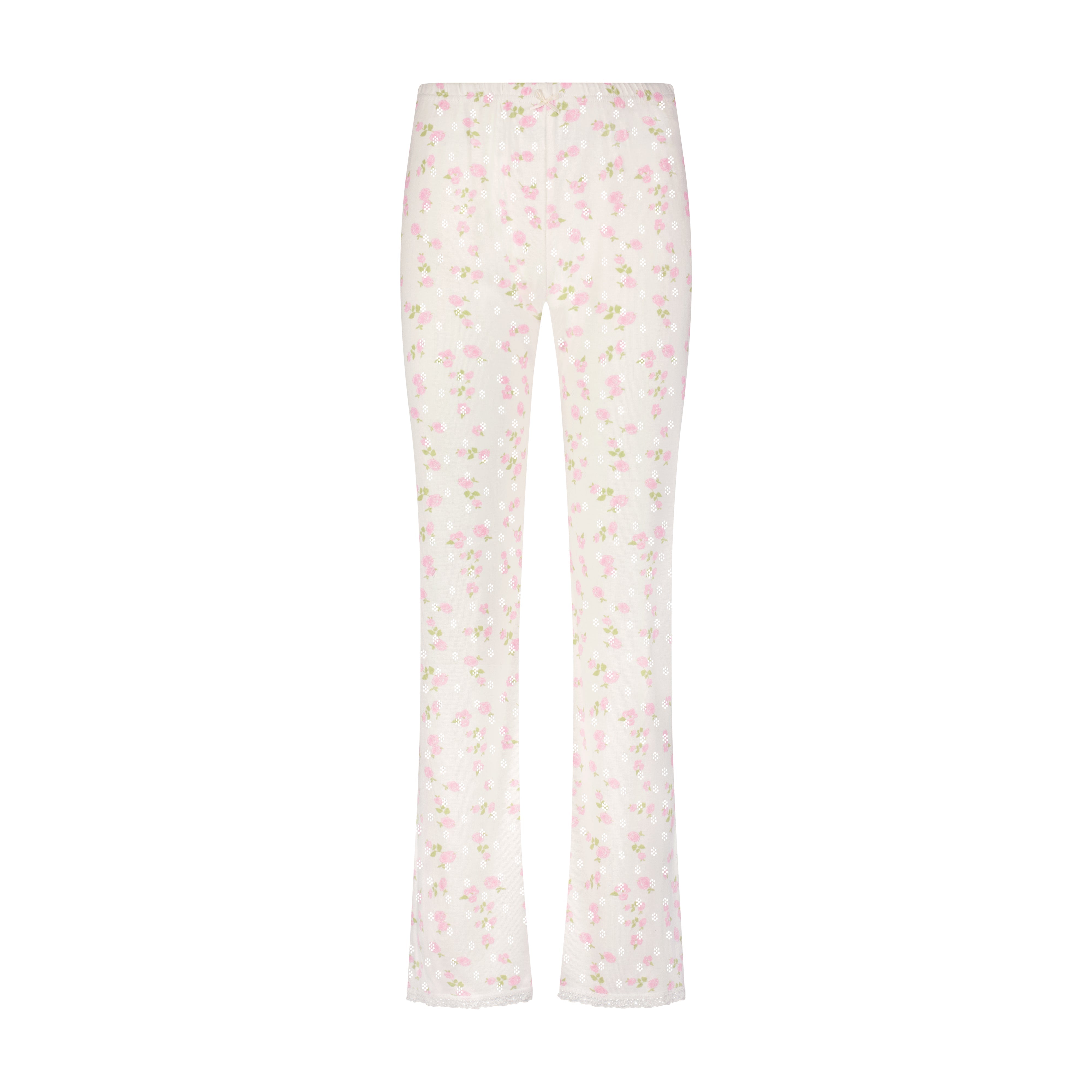 Long Pant - Pink Garden Pointelle