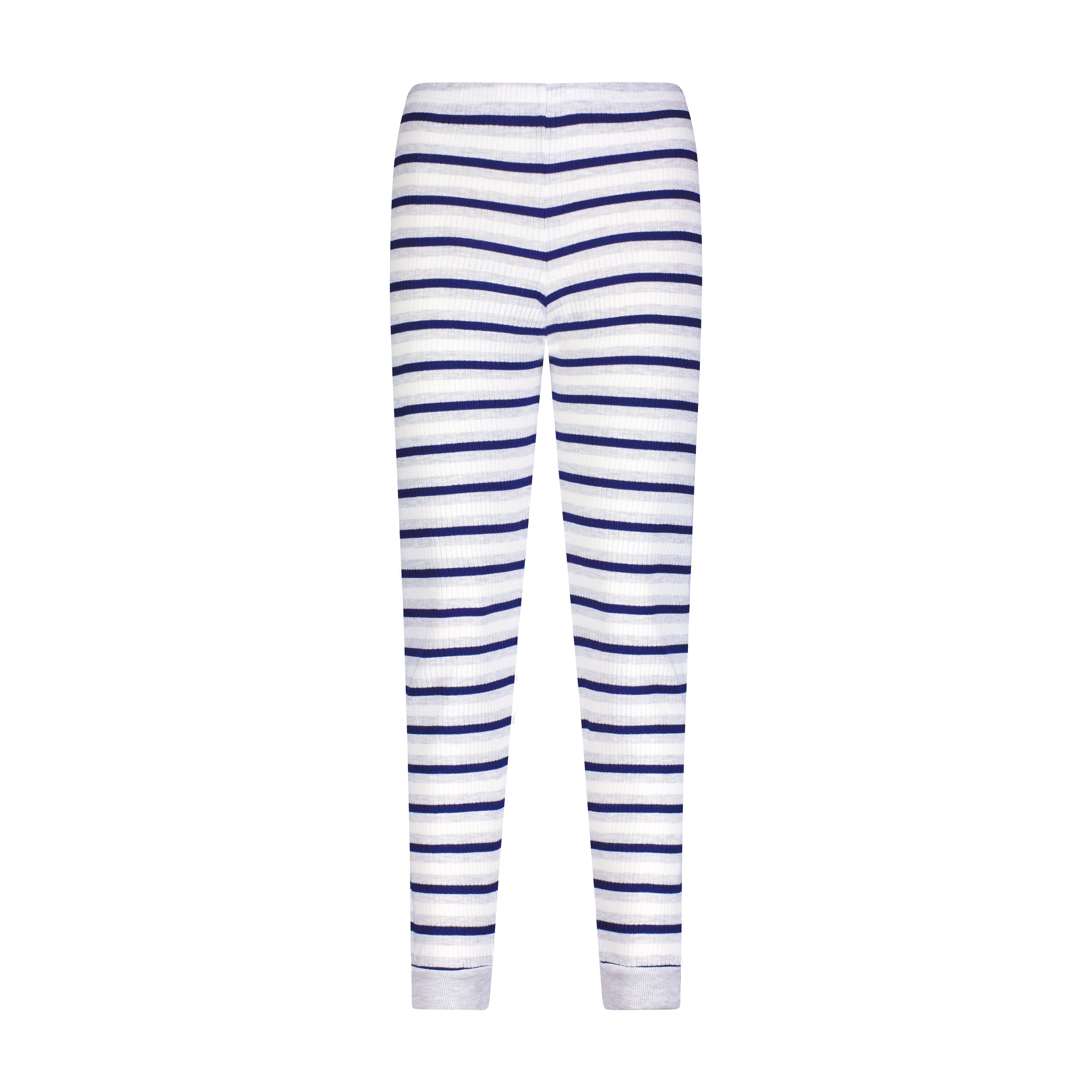 Sarah Jogger - Navy Lee Rib Stripe