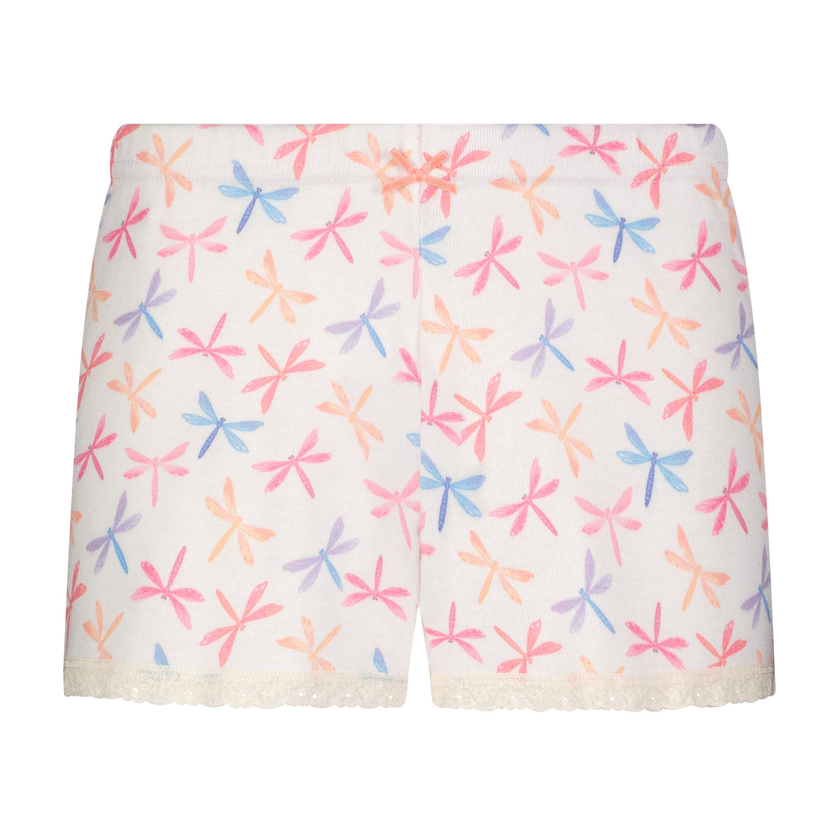 SET Baby Crop Tee & Short Mid Rise - Dragonfly Print