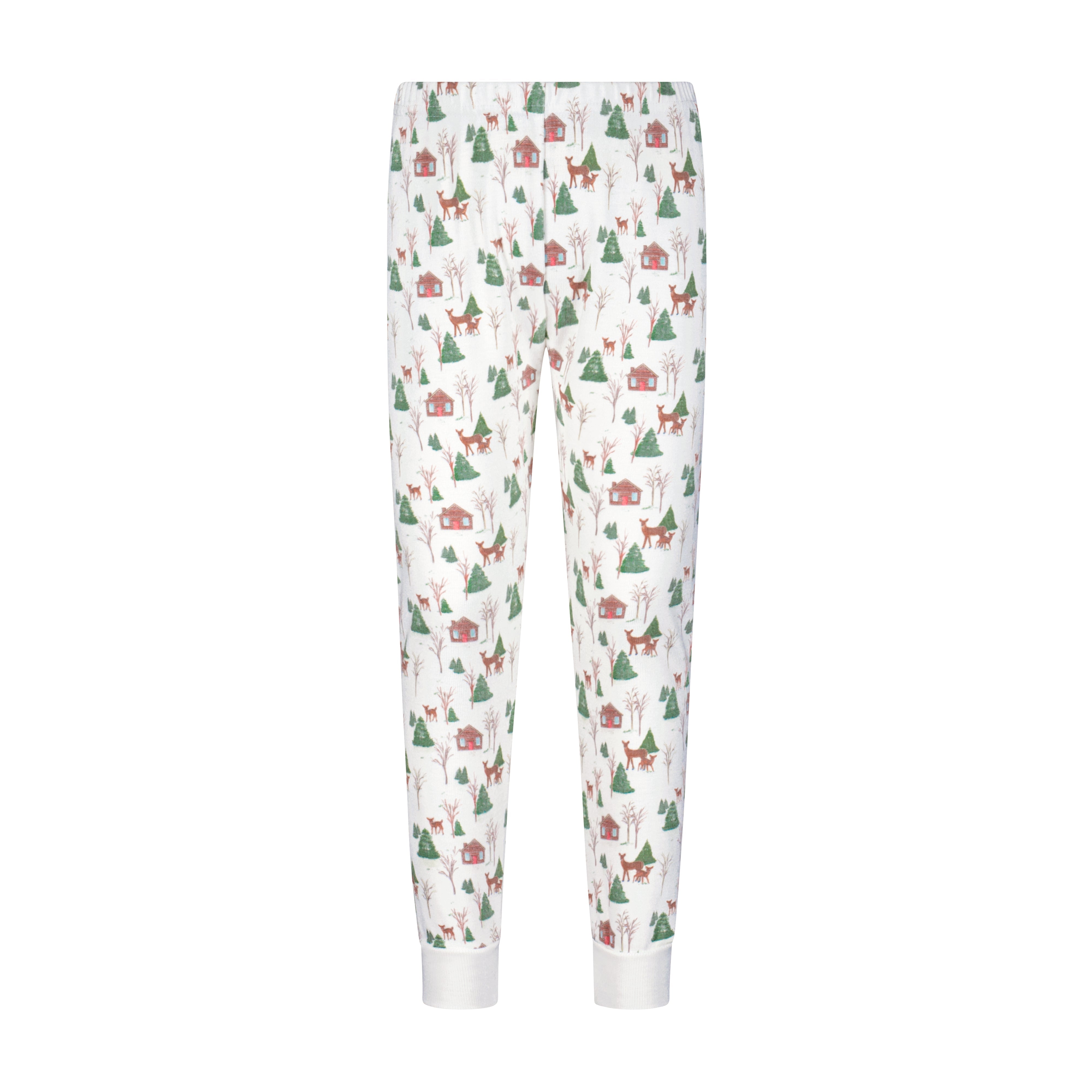 Boys & Baby Set Crew LS & Pant - Rustic Deer Print