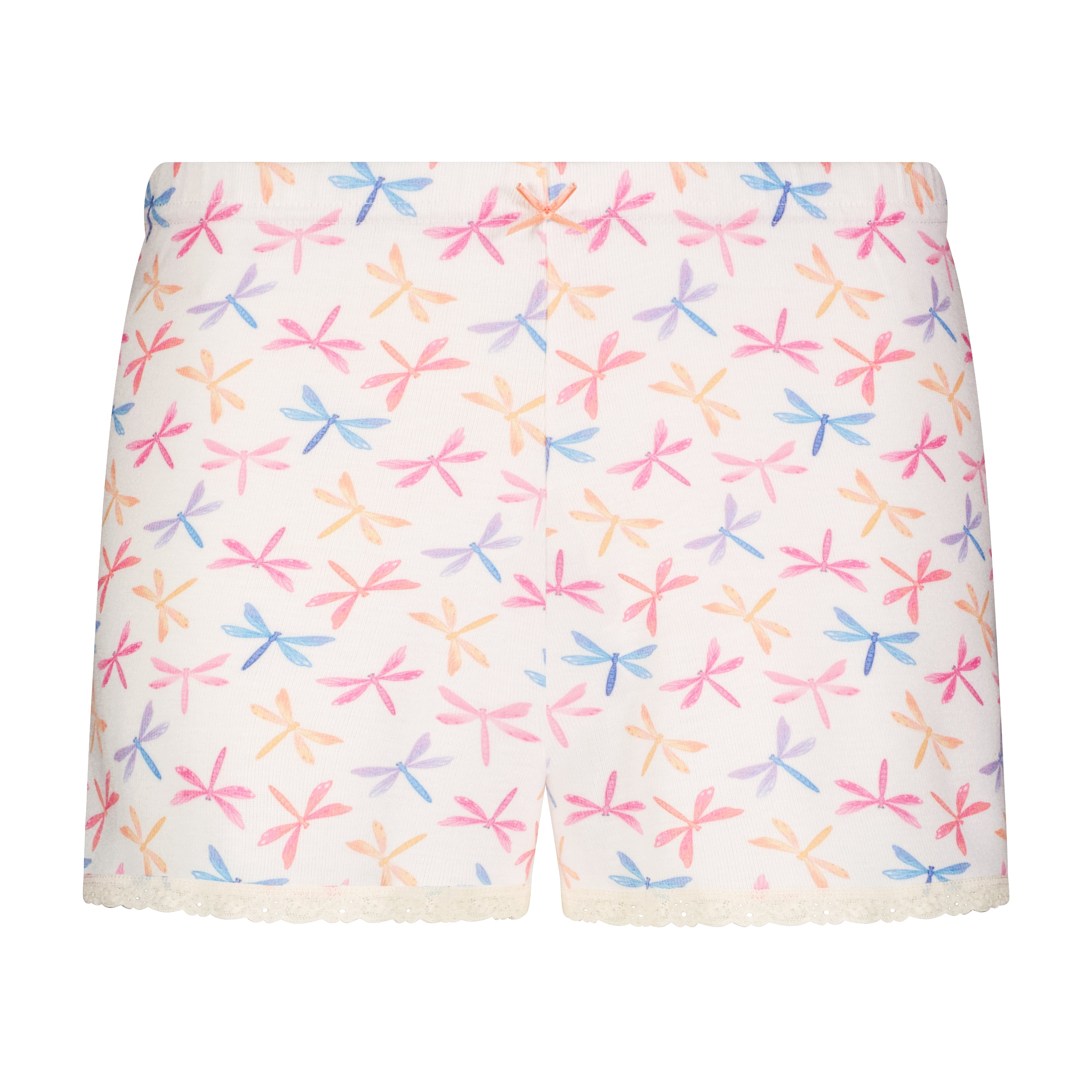 SET Baby Crop Tee & Long Short Hi Rise - Dragonfly Print