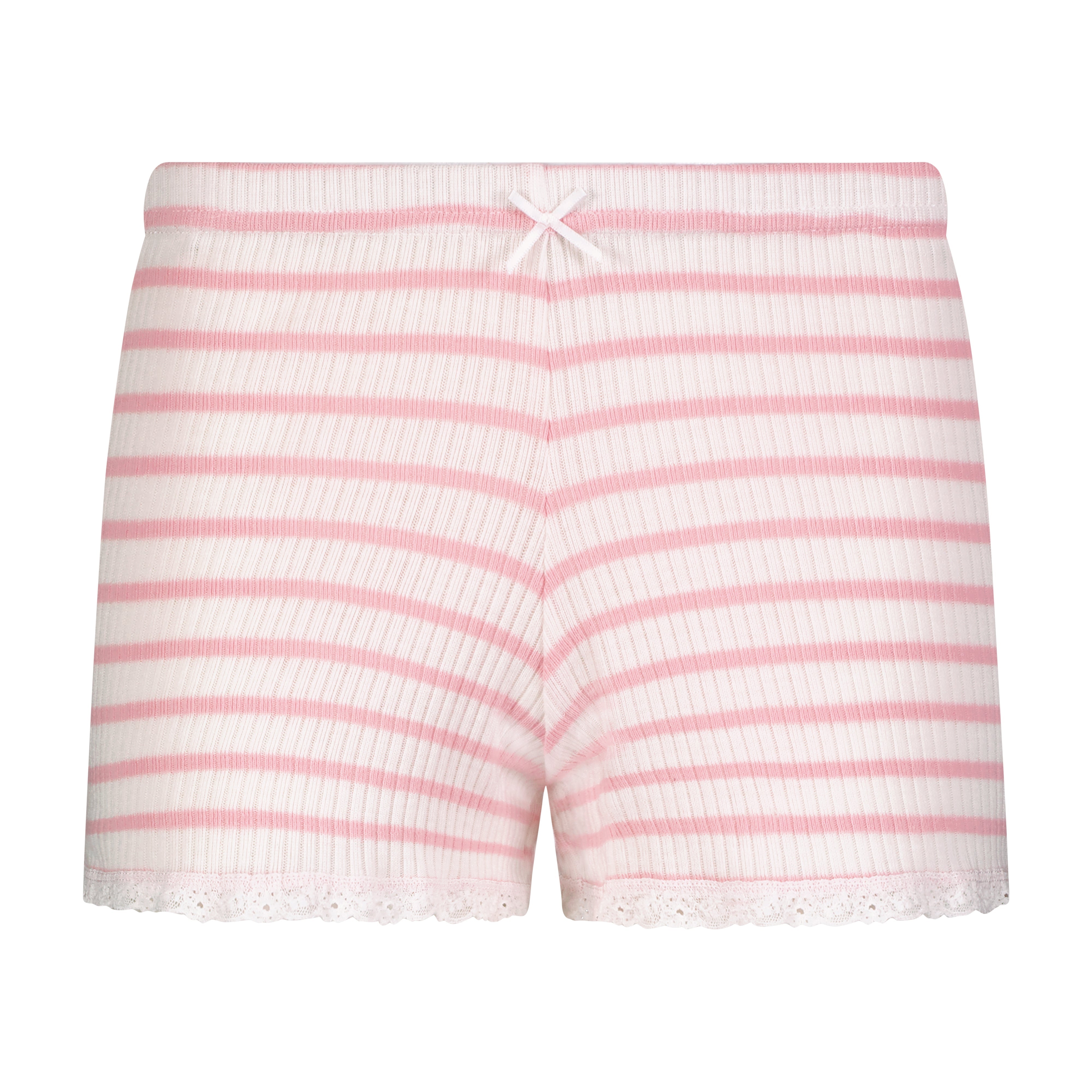 Short Mid Rise - Pink Wide Harbor Rib Stripe
