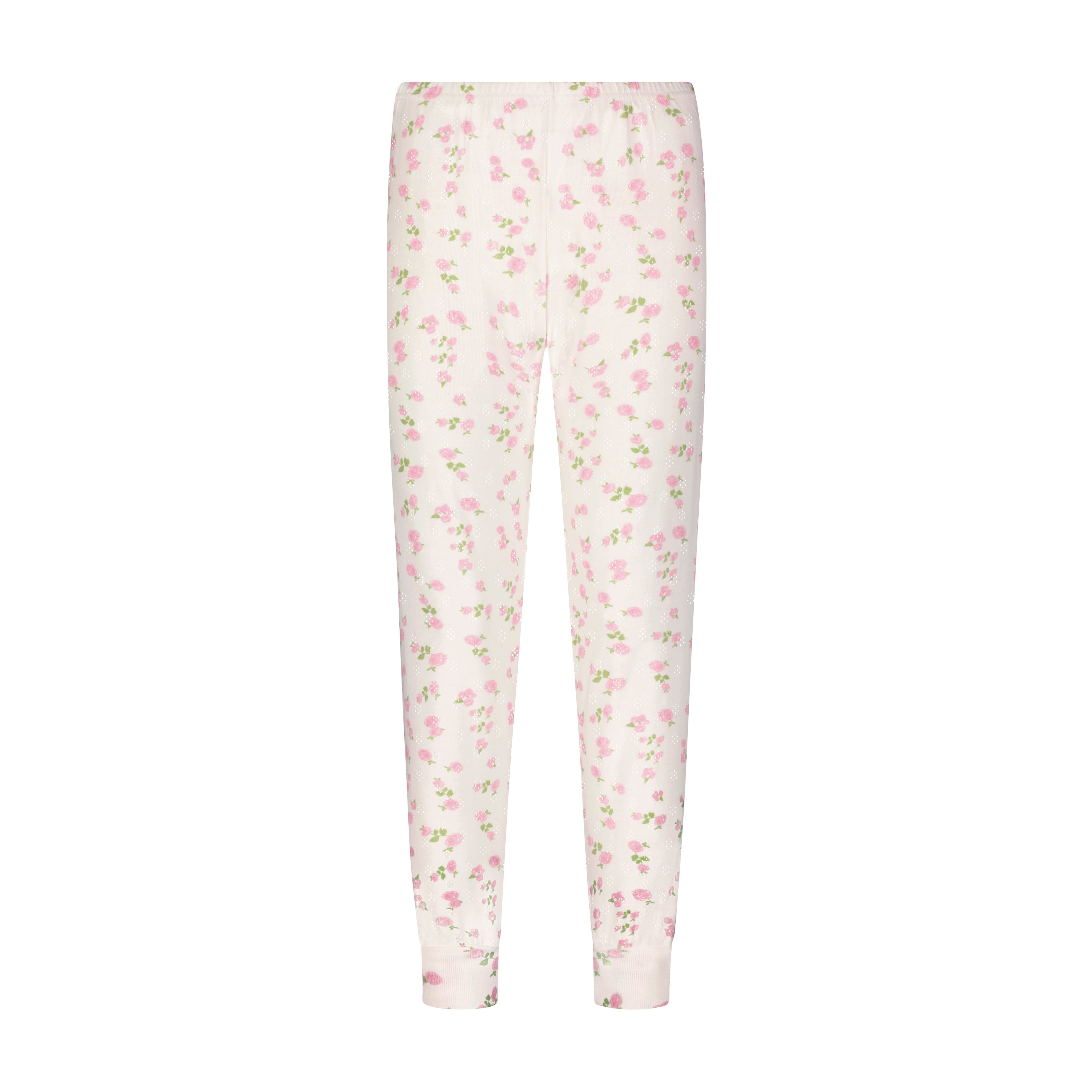 Sarah Jogger - Pink Garden Pointelle