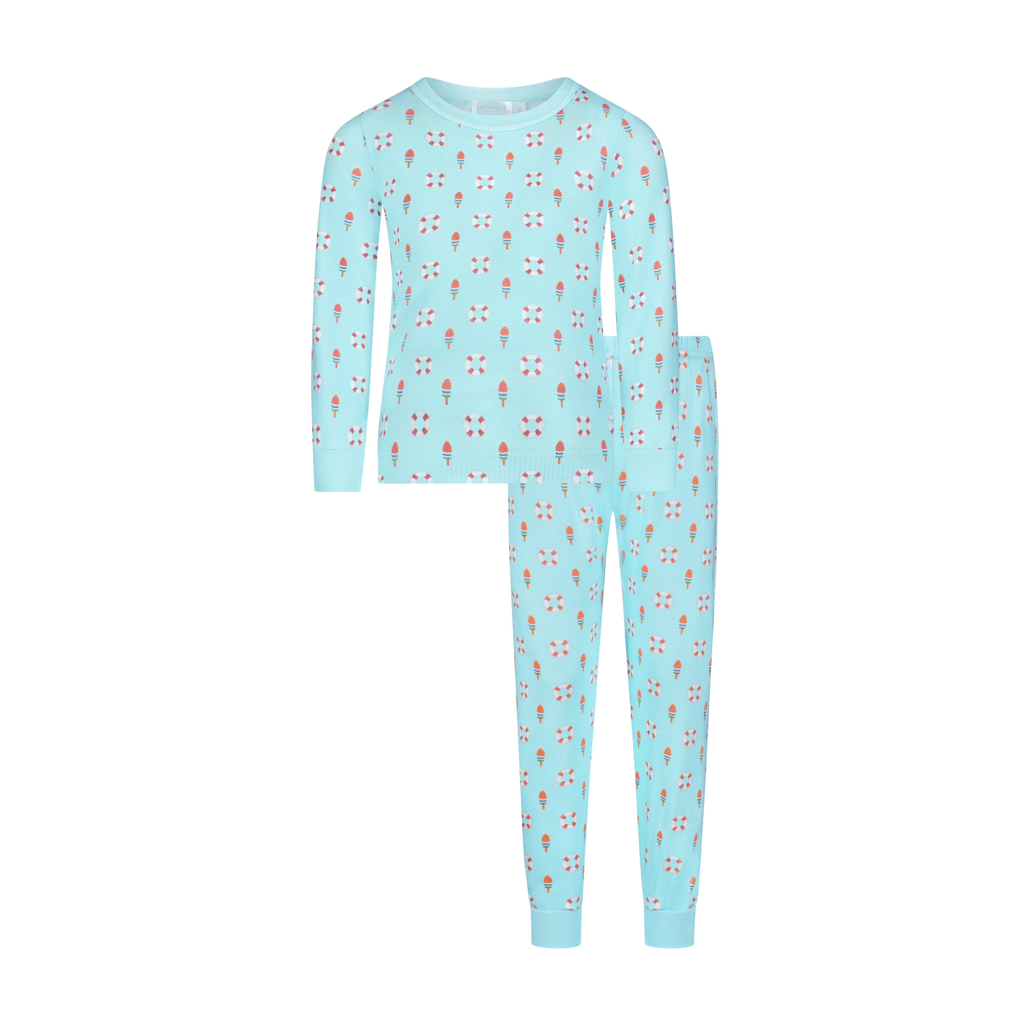 Boys Henry Classic Set Crew LS & Pant - Buoy Print