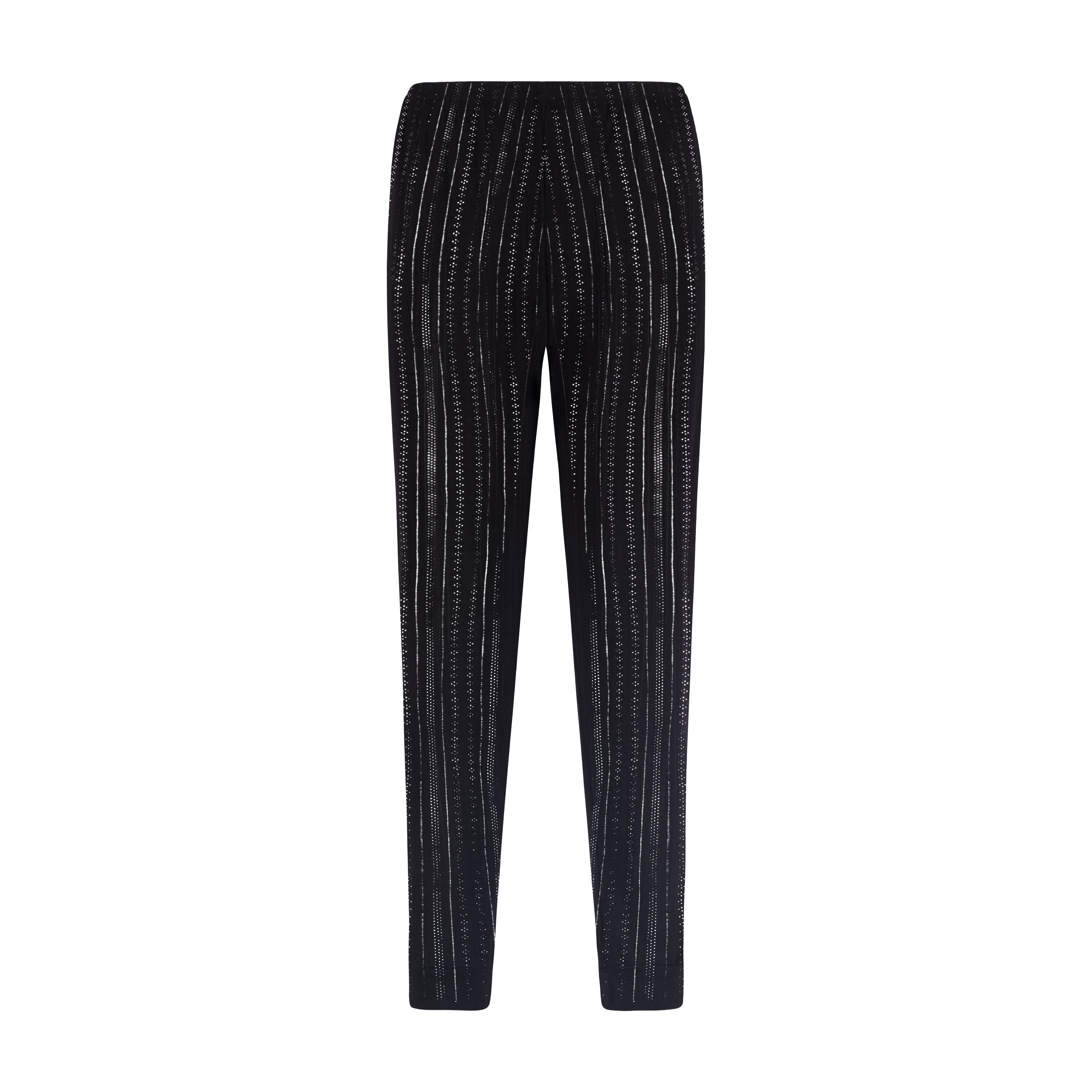 Sarah Jogger - Black Windsor Pointelle
