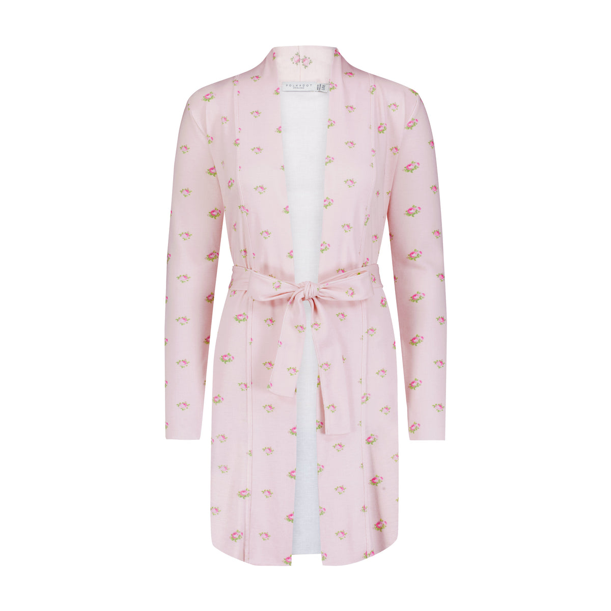Frankie Cardigan Robe - Pink Vintage Rose Print