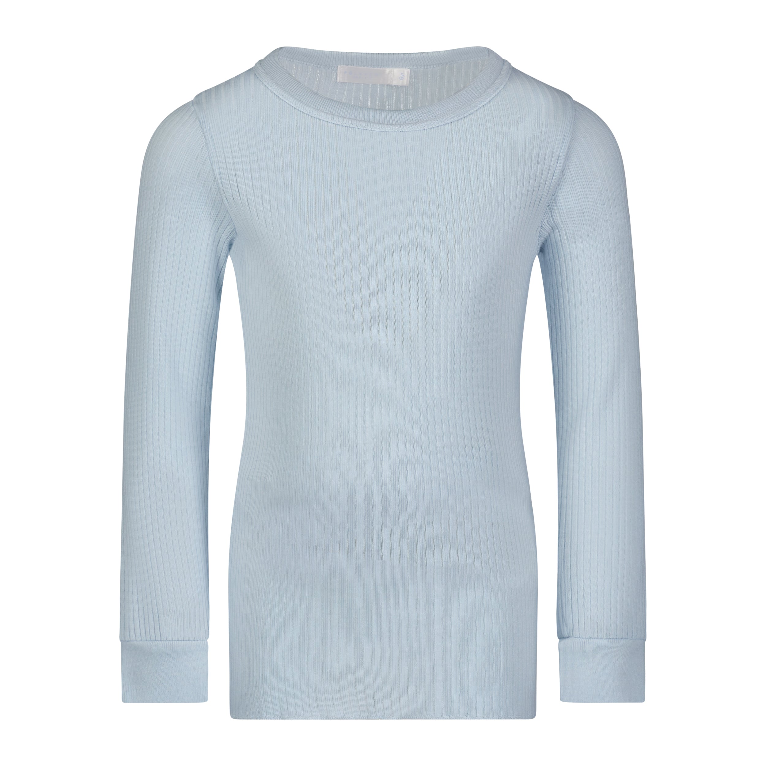 SOLD OUT Boys & Baby Crew Long Sleeve - Sky Blue Rib Knit