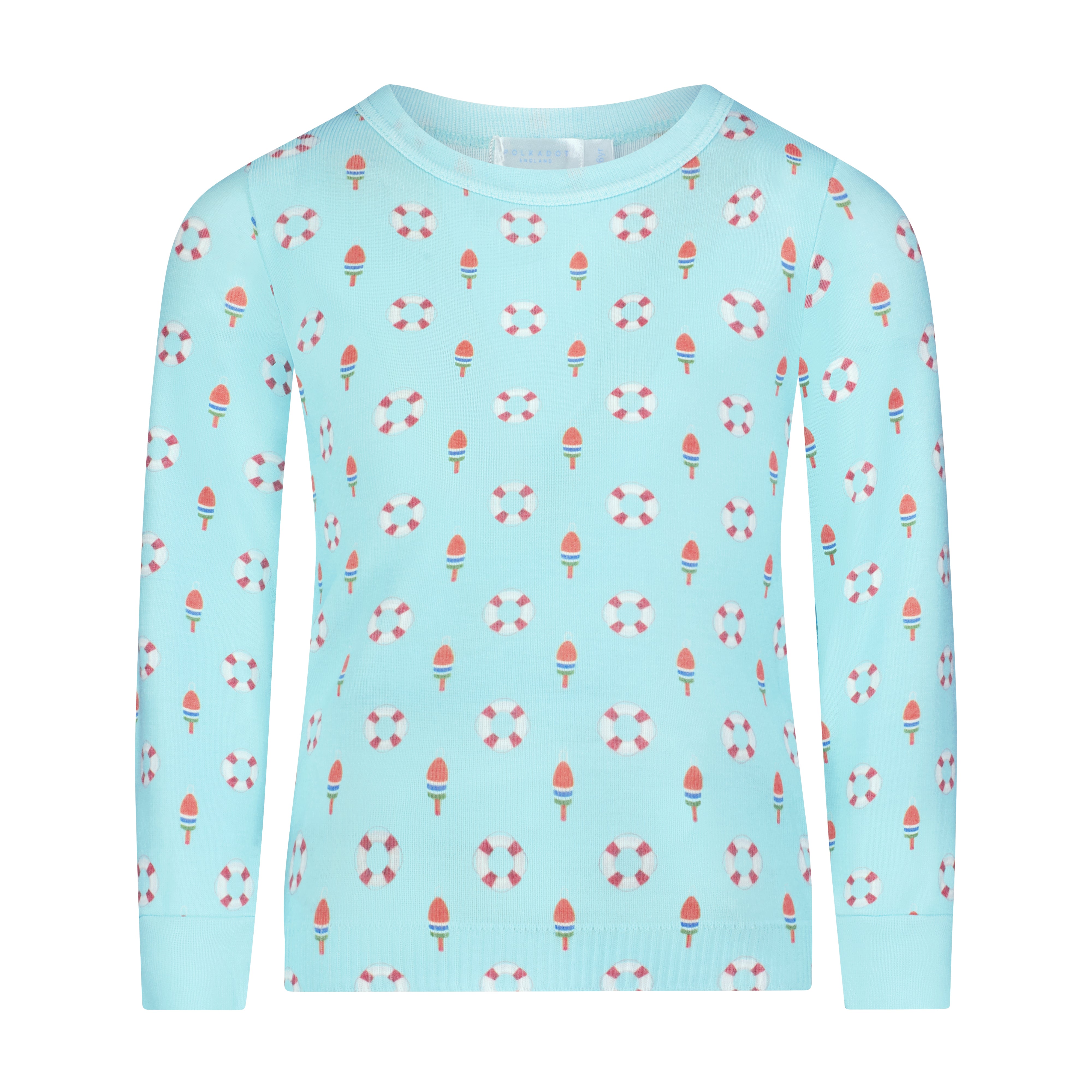 Boys Henry Classic Set Crew LS & Pant - Buoy Print