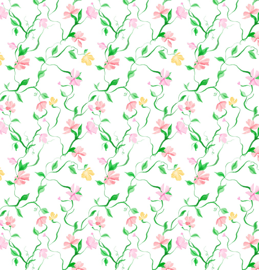 Charley Pajama Set - Sweet Pea Print -with XL