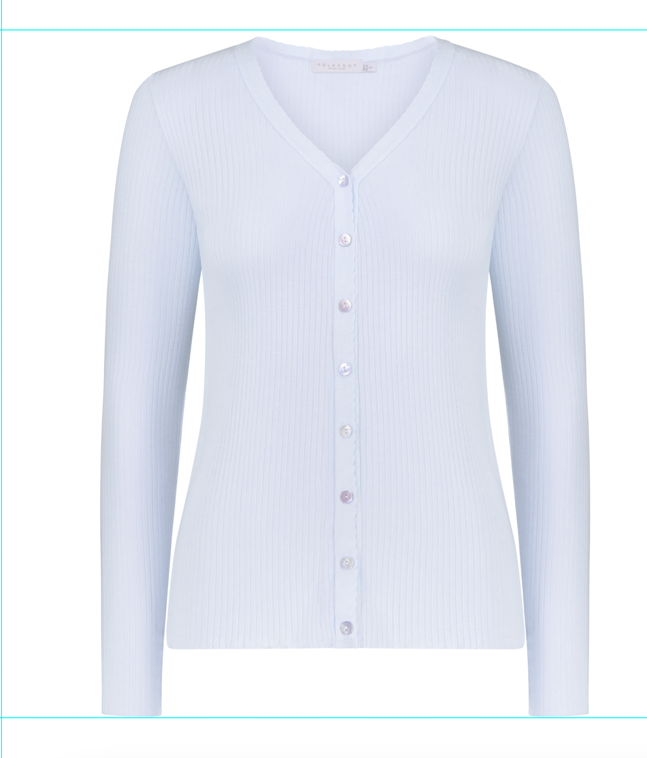 Jane Slouchy Rib PJ Set - Pale Blue