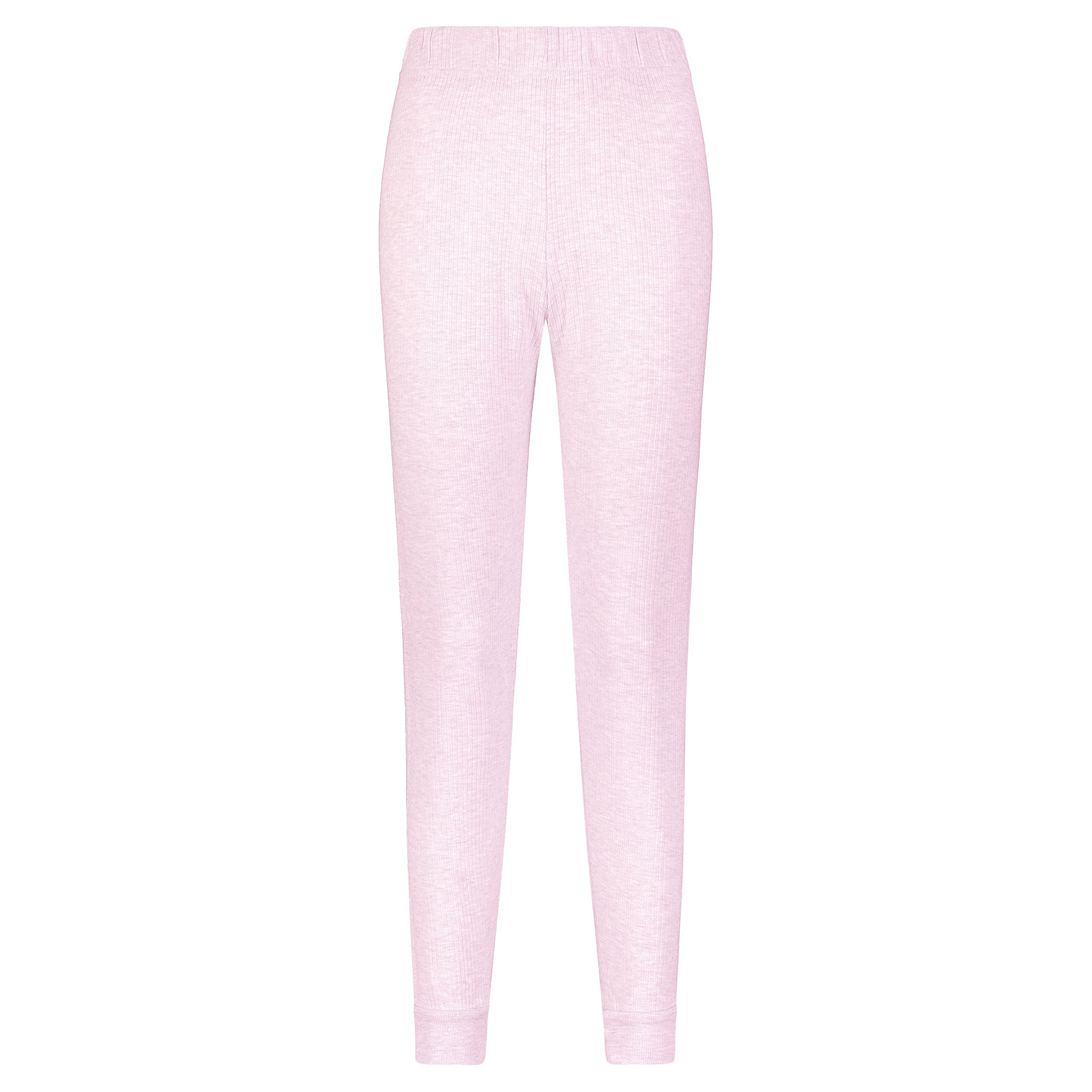 Jane Slouchy Rib PJ Set - Pink Blush