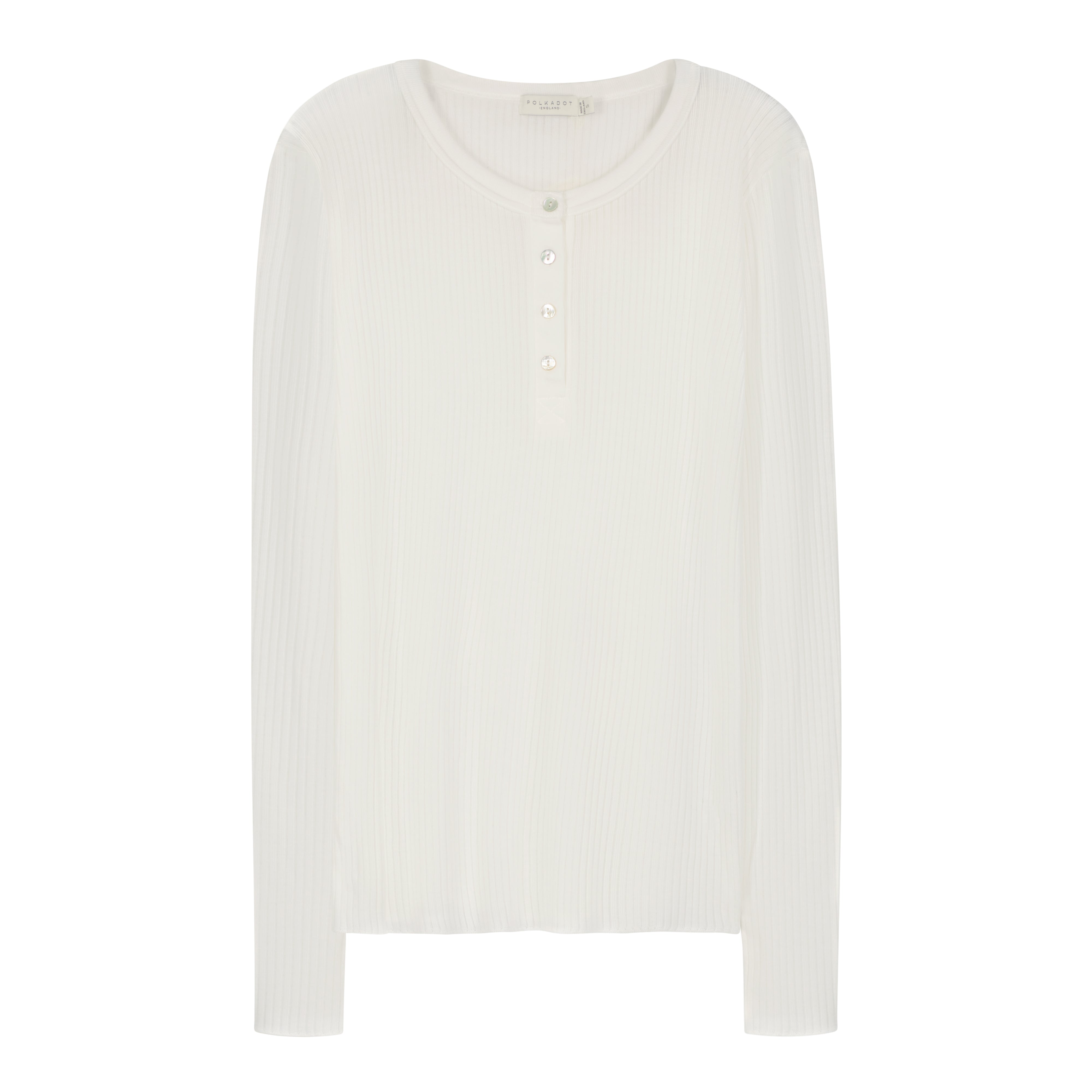 Mara Slouchy Rib Short Set - Pearl White Rib Knit