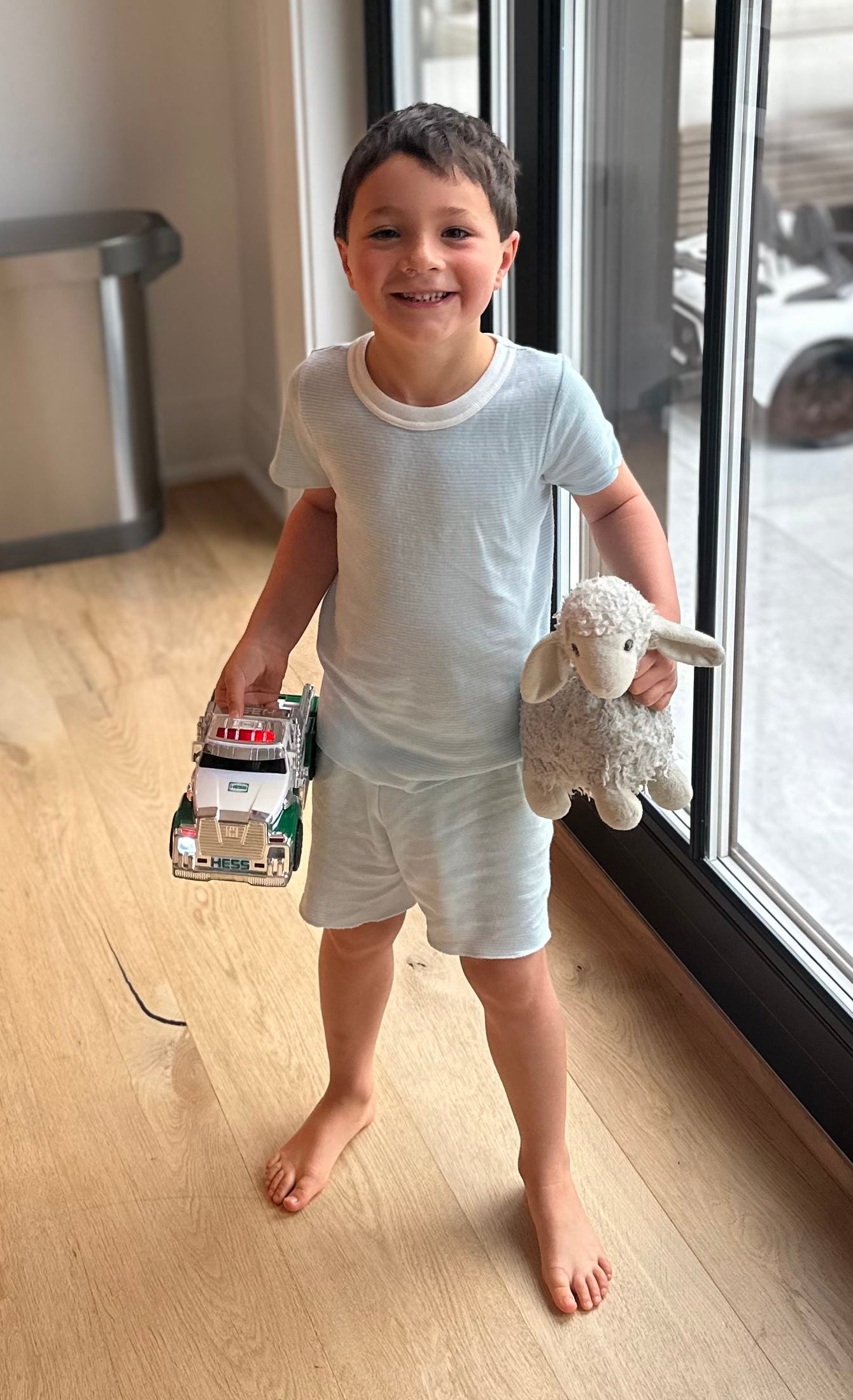 Boys & Baby Crew Short Sleeve - Blue Hampton Stripe