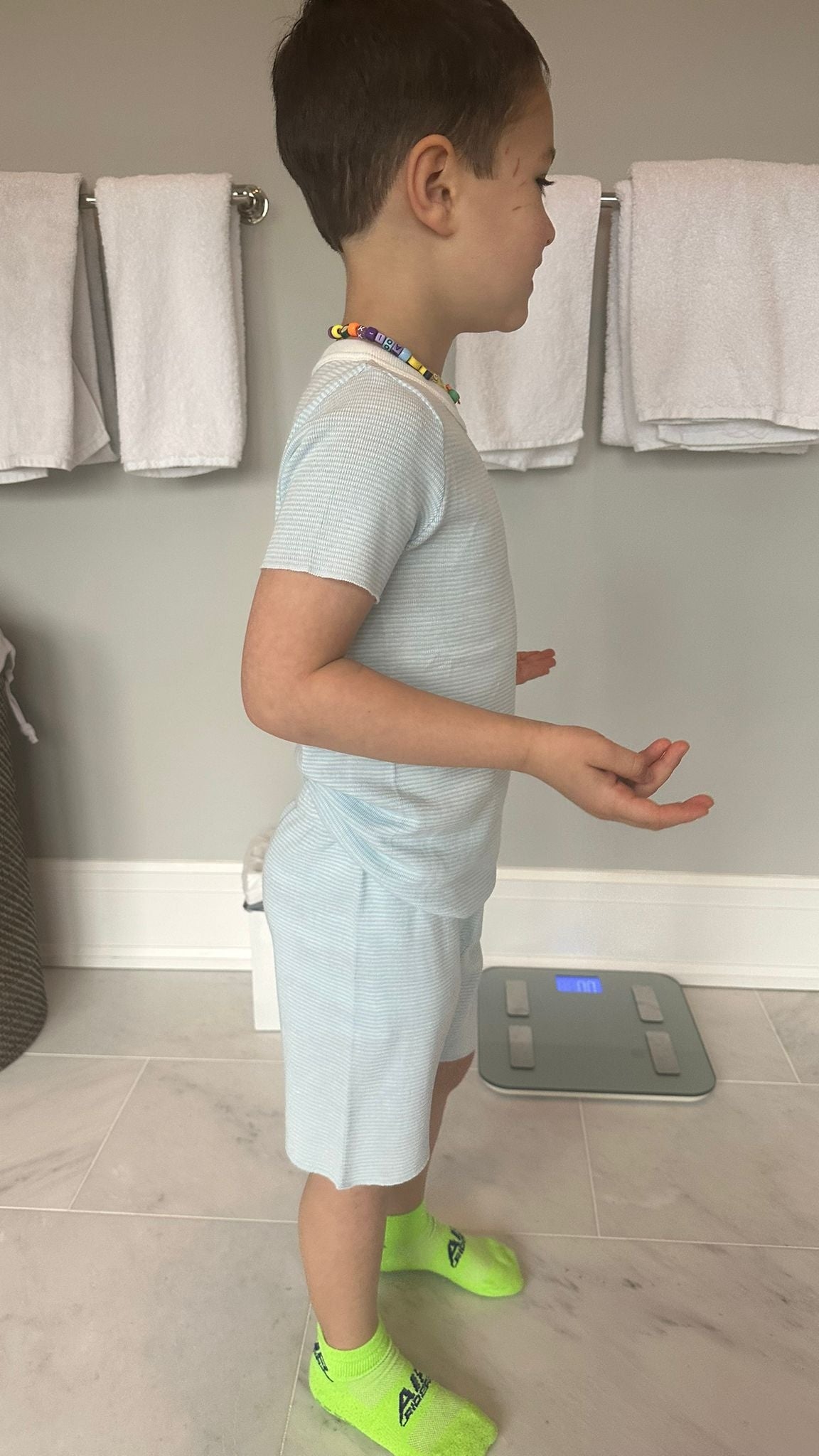 Boys & Baby Crew Short Sleeve - Blue Hampton Stripe