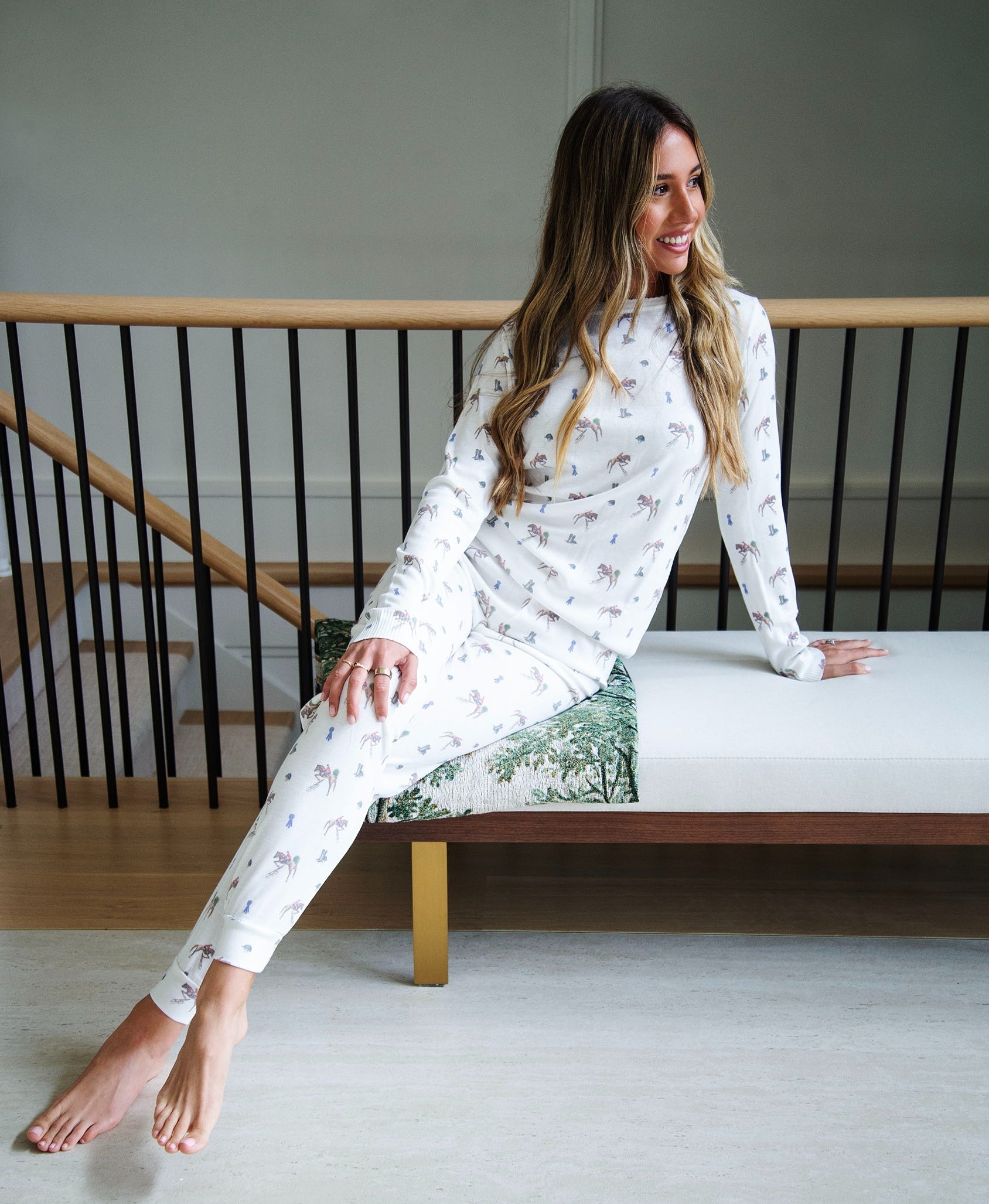 Jogger - Vintage Equestrian Print