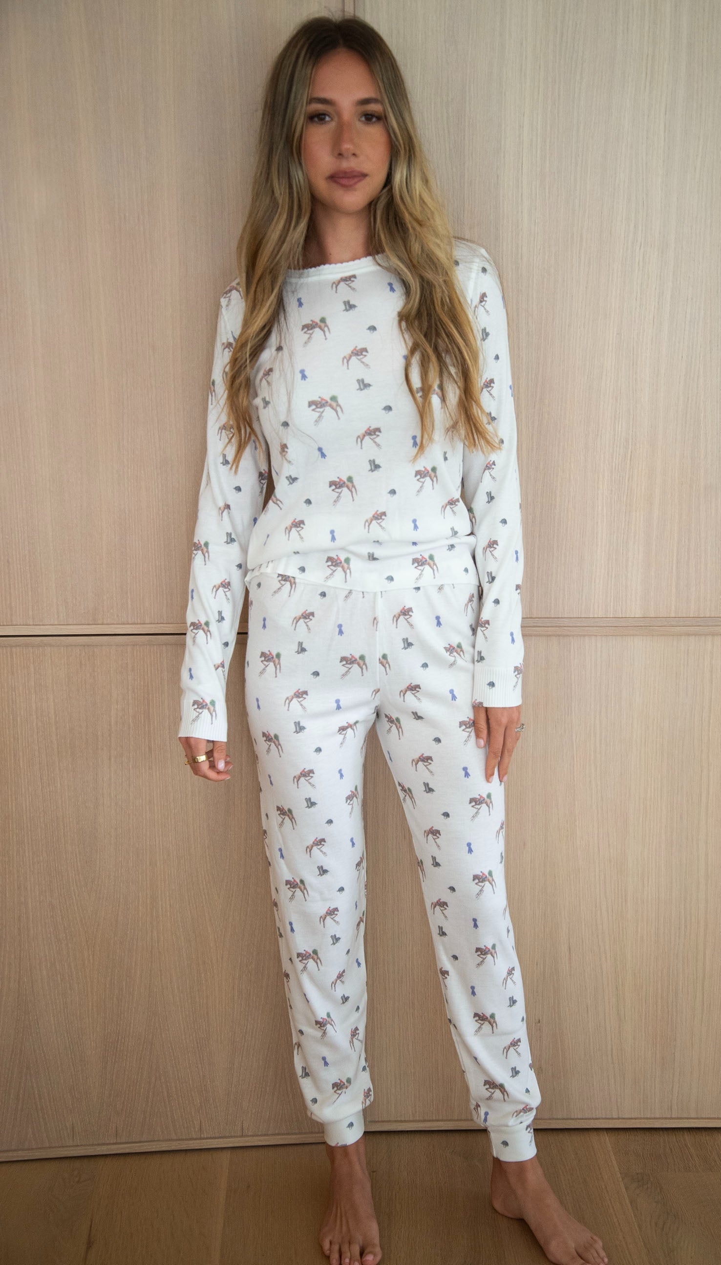 Jogger - Vintage Equestrian Print