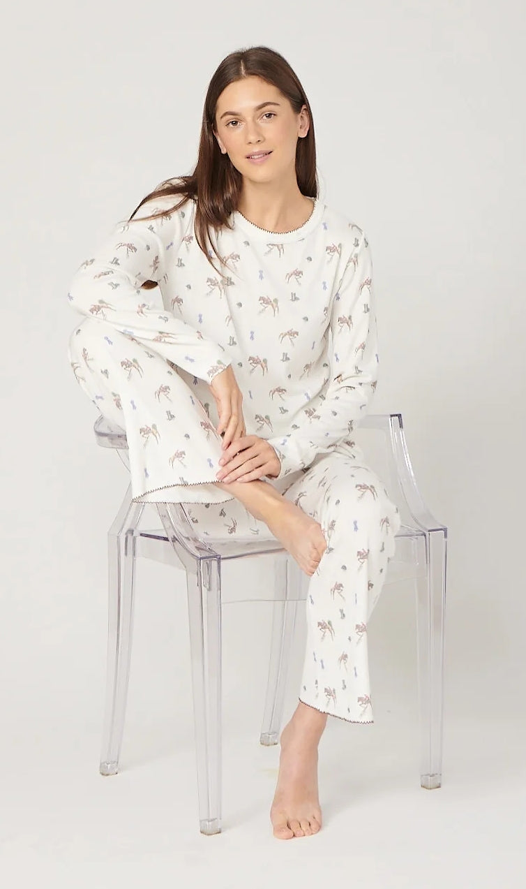 Rachel Slouchy - Vintage Equestrian Print