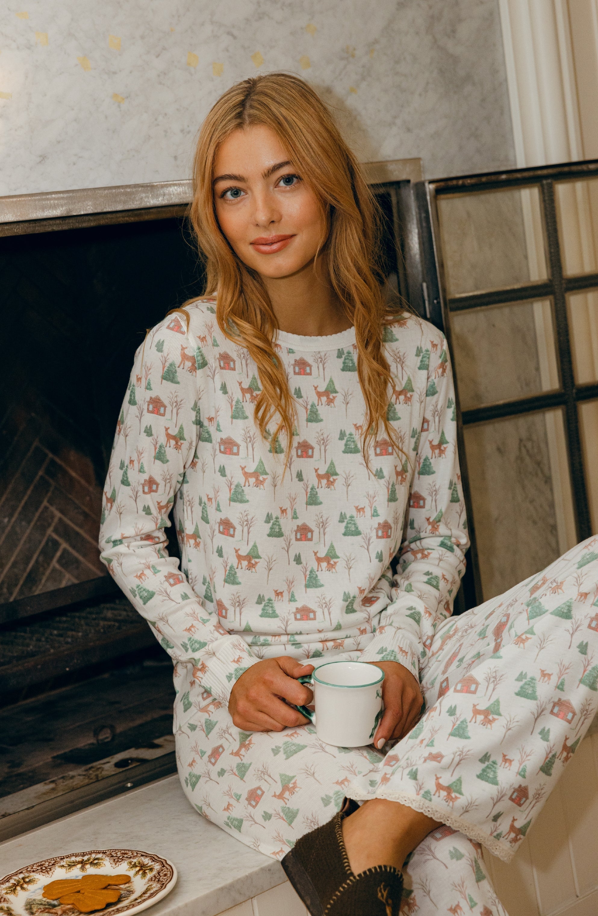 Rachel Slouchy - Rustic Deer Print