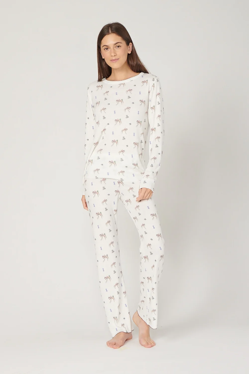 Rachel Slouchy - Vintage Equestrian Print