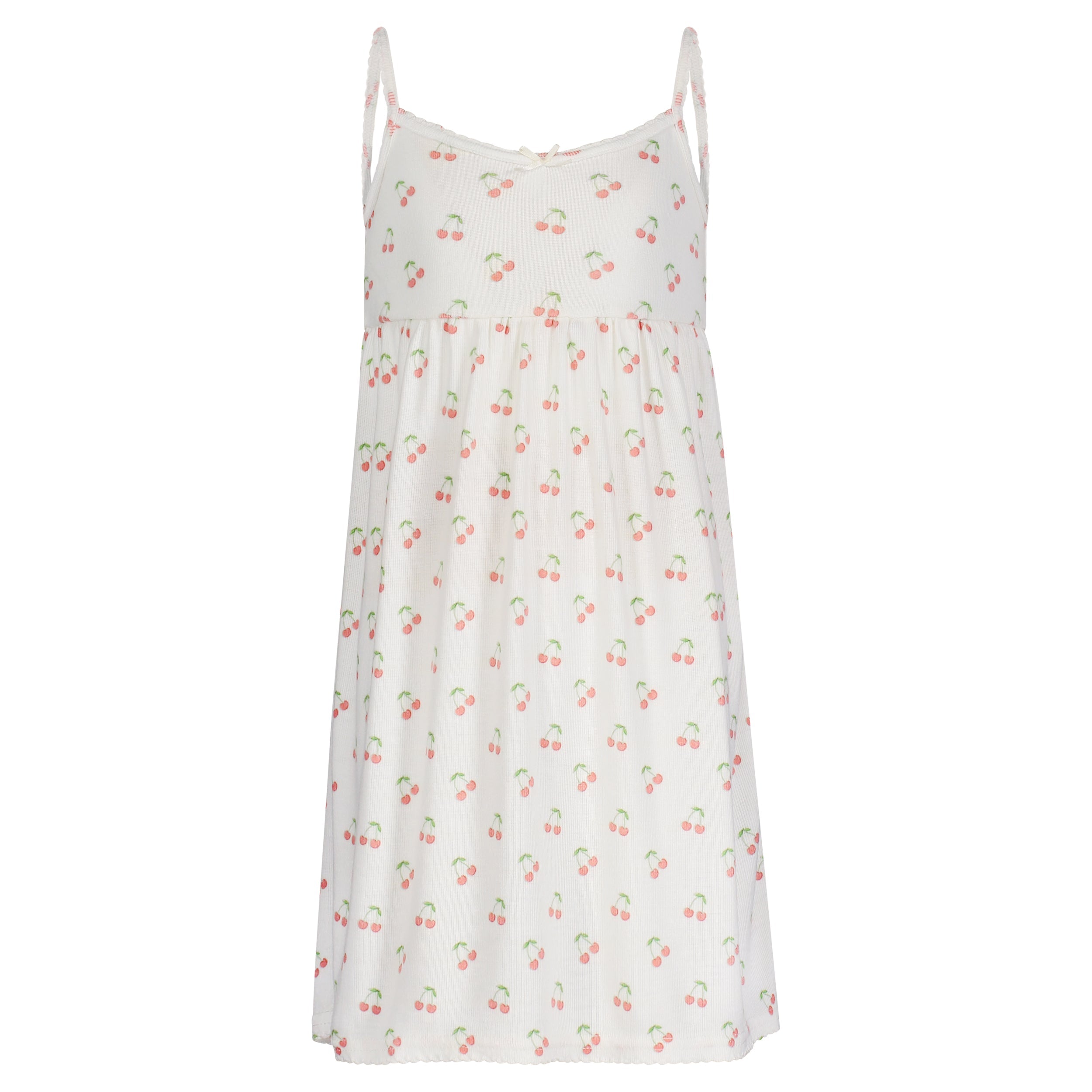 Girls Lee Babydoll Gown - Cherry Print