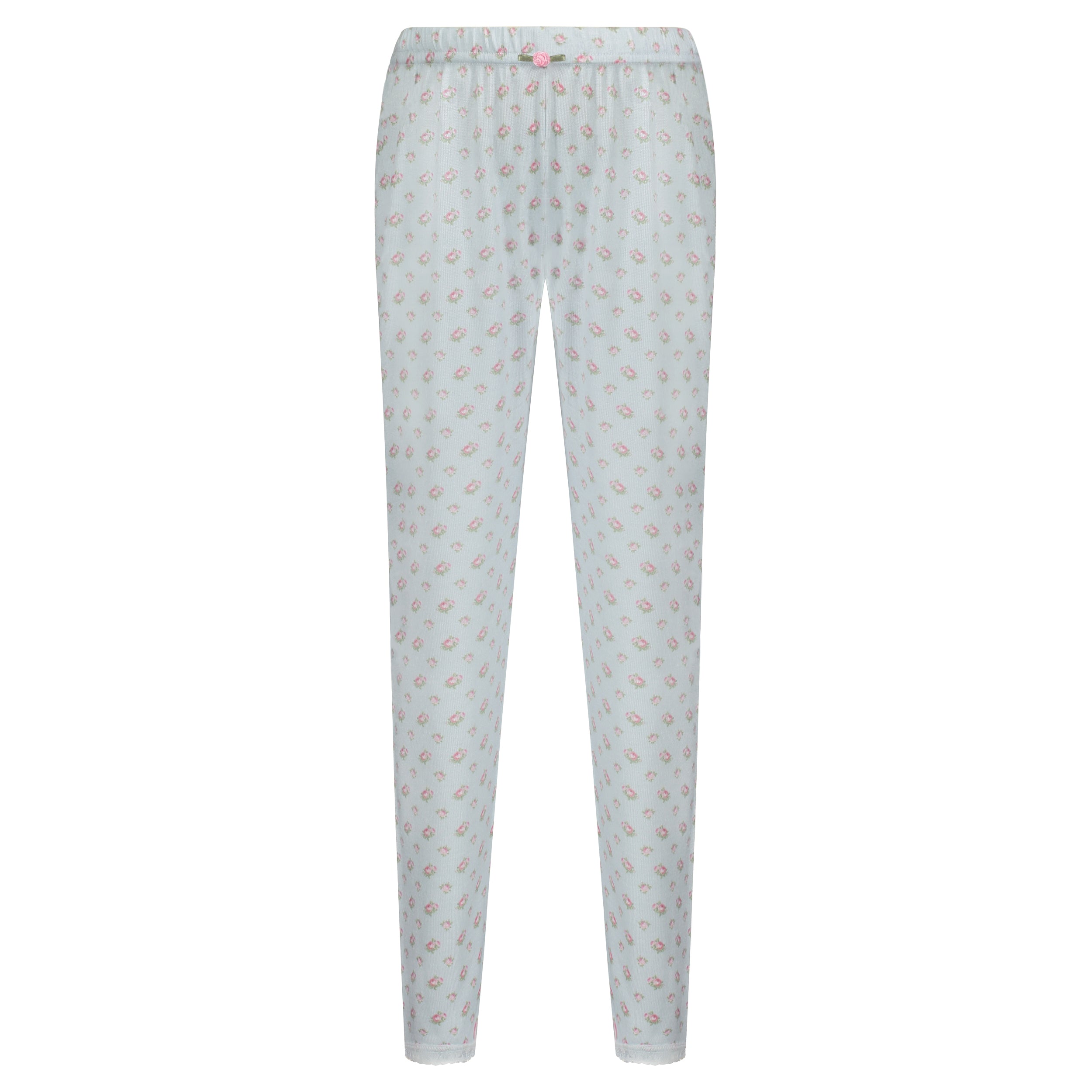 Girls & Baby Pant - Blue Ciel Ditsy Rose Print