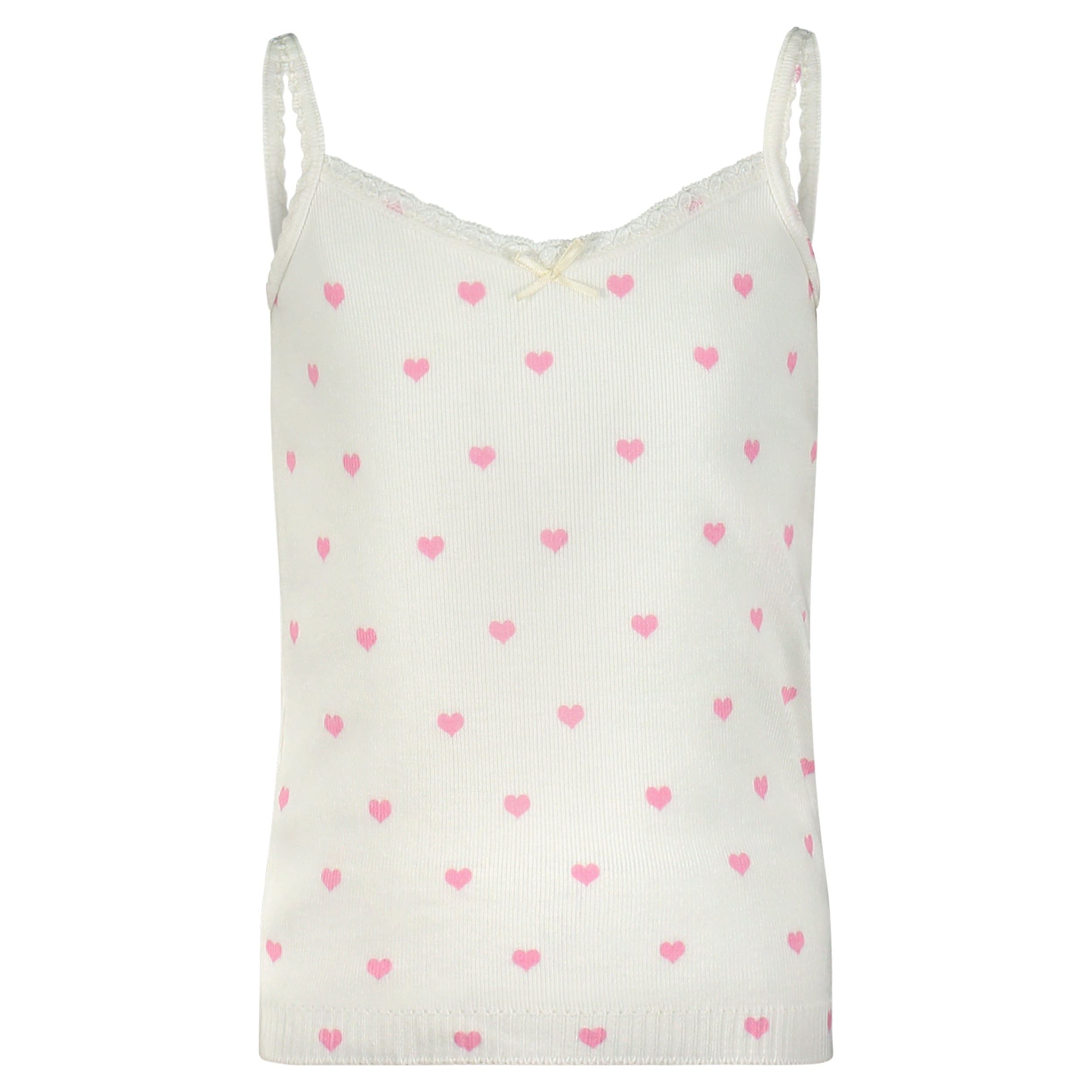 Girls Cami - Pink Hearts Print