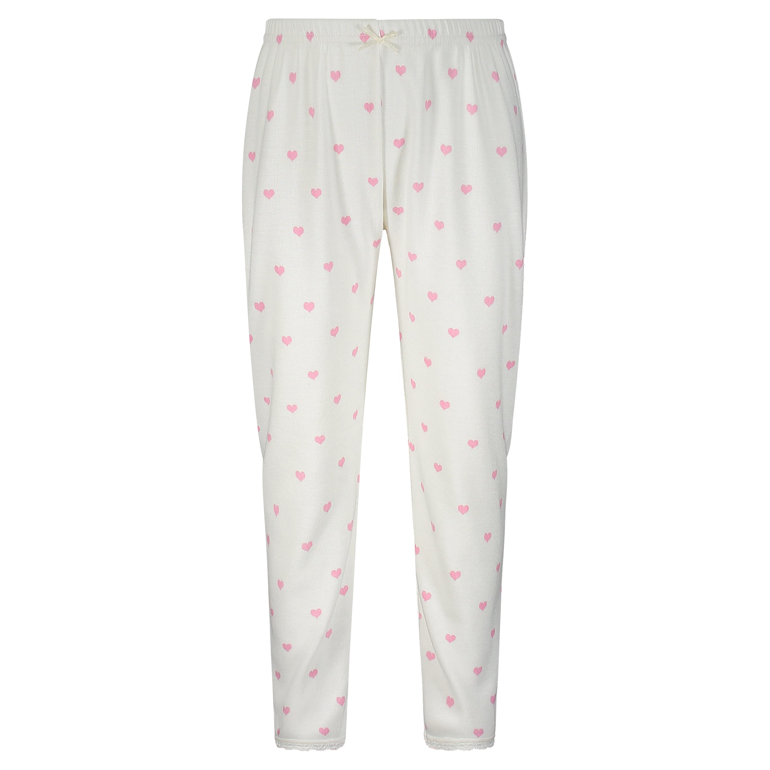 Girls & Baby Pant - Pink Hearts Print