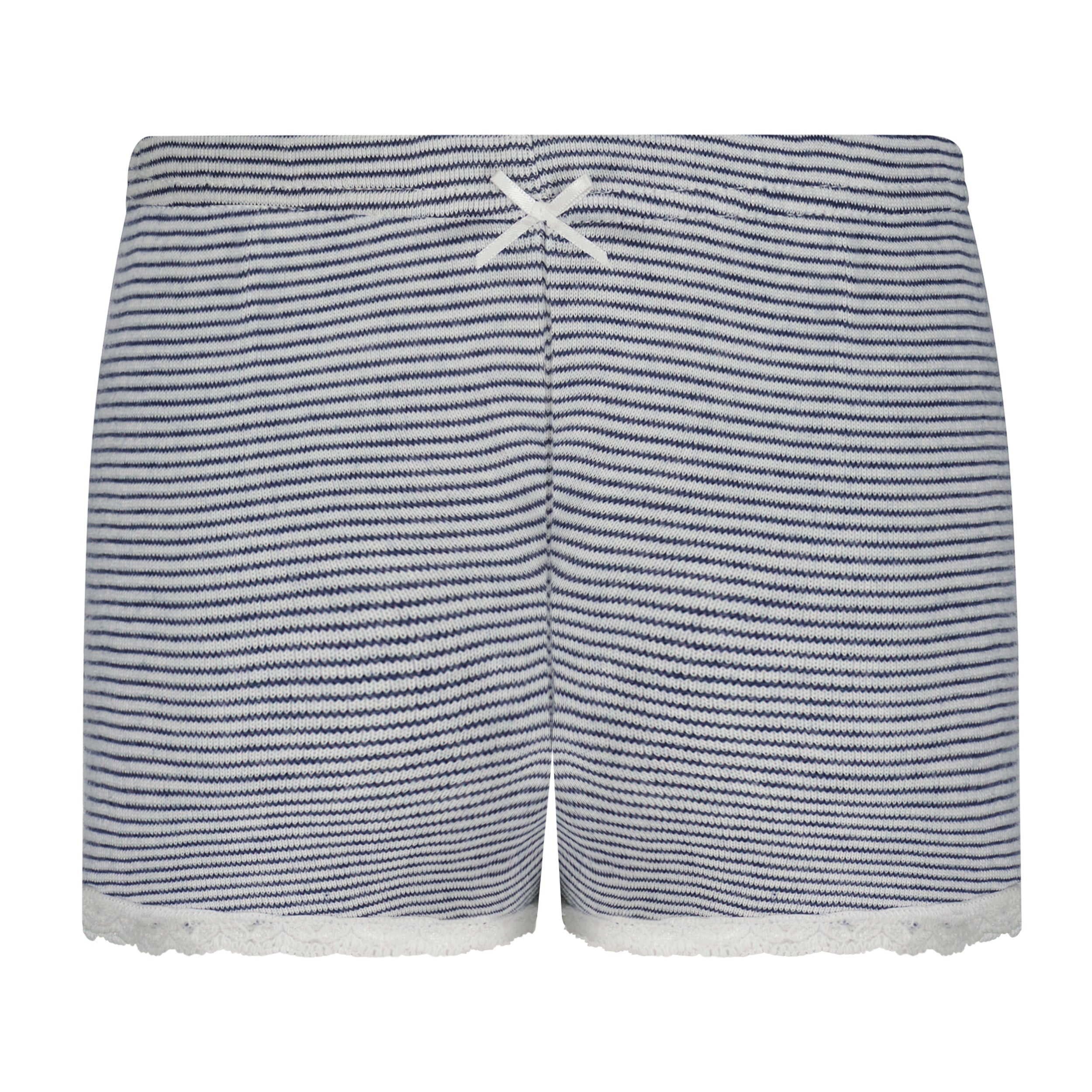 Girls Short - Navy Skinny Stripe