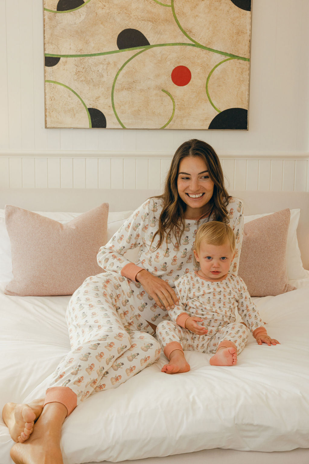 Rachel Slouchy - Vintage Snowman Print