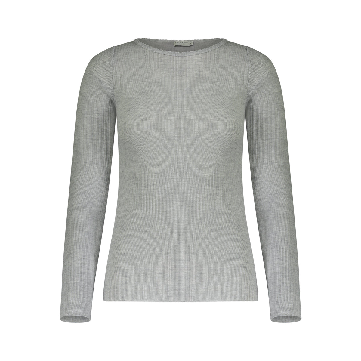 Rib Rachel Slouchy - Heather Grey Rib Knit