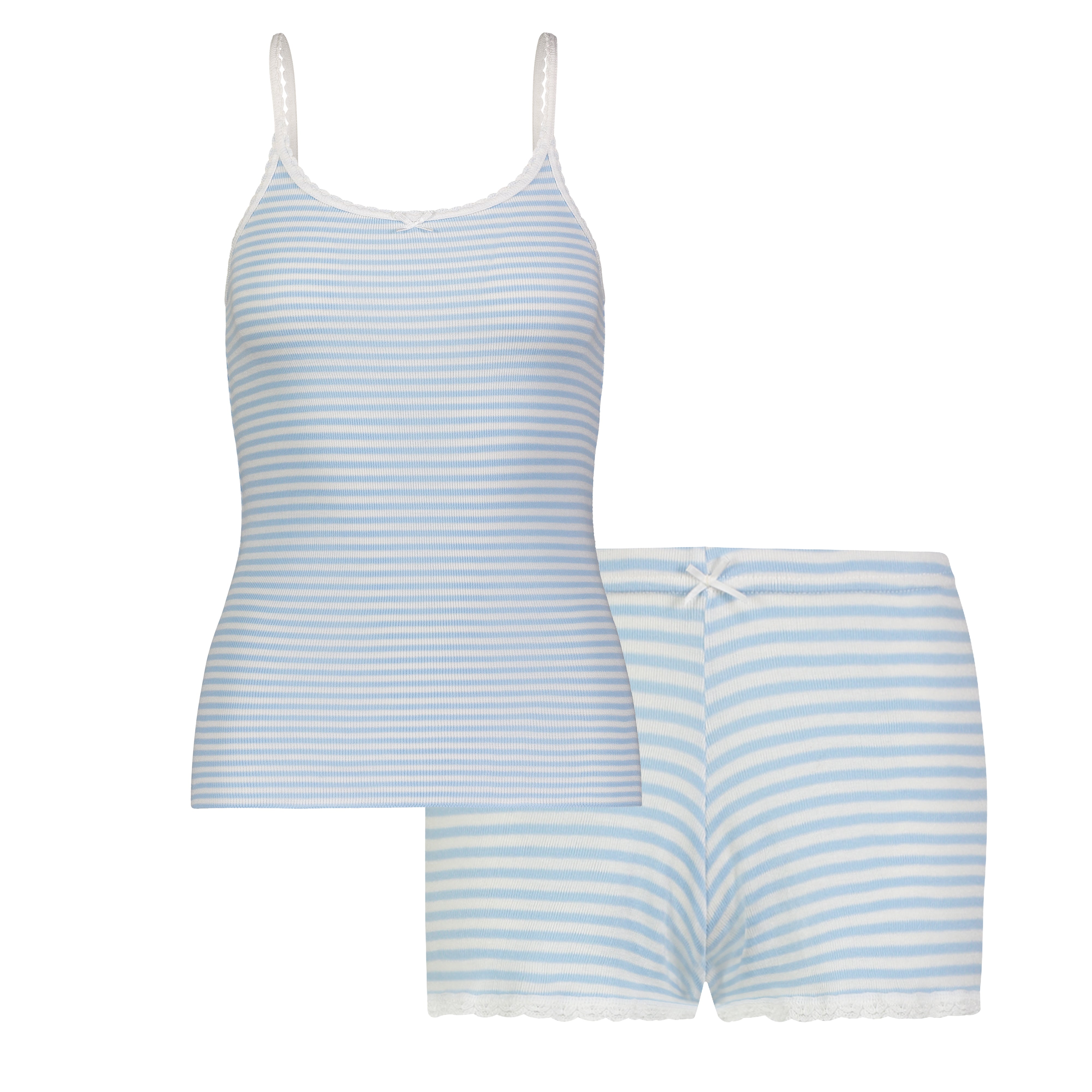 SET Scoop Cami & Short Mid Rise - Ocean Blue Sailor Stripe