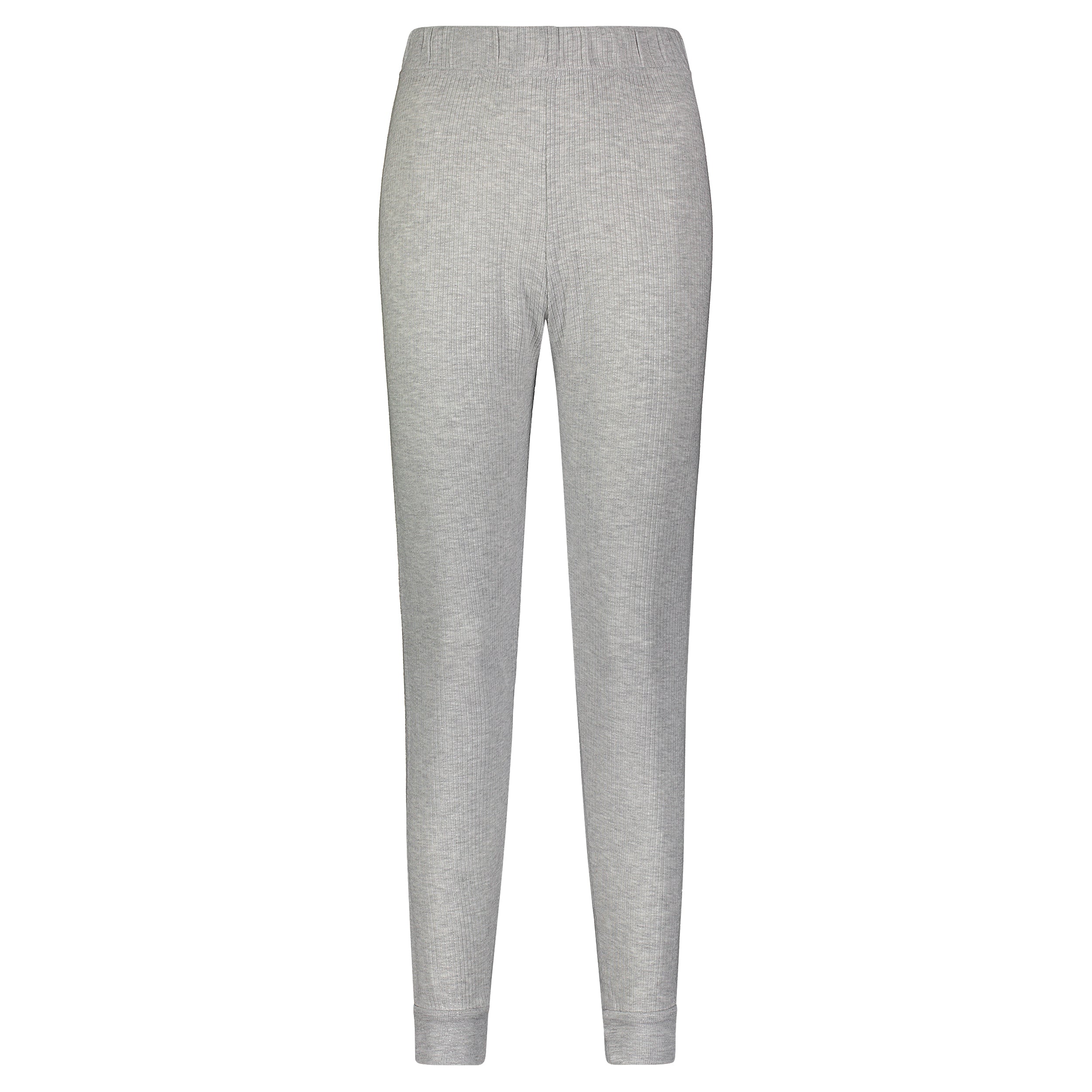 Jane Slouchy Rib PJ Set - Heather Grey