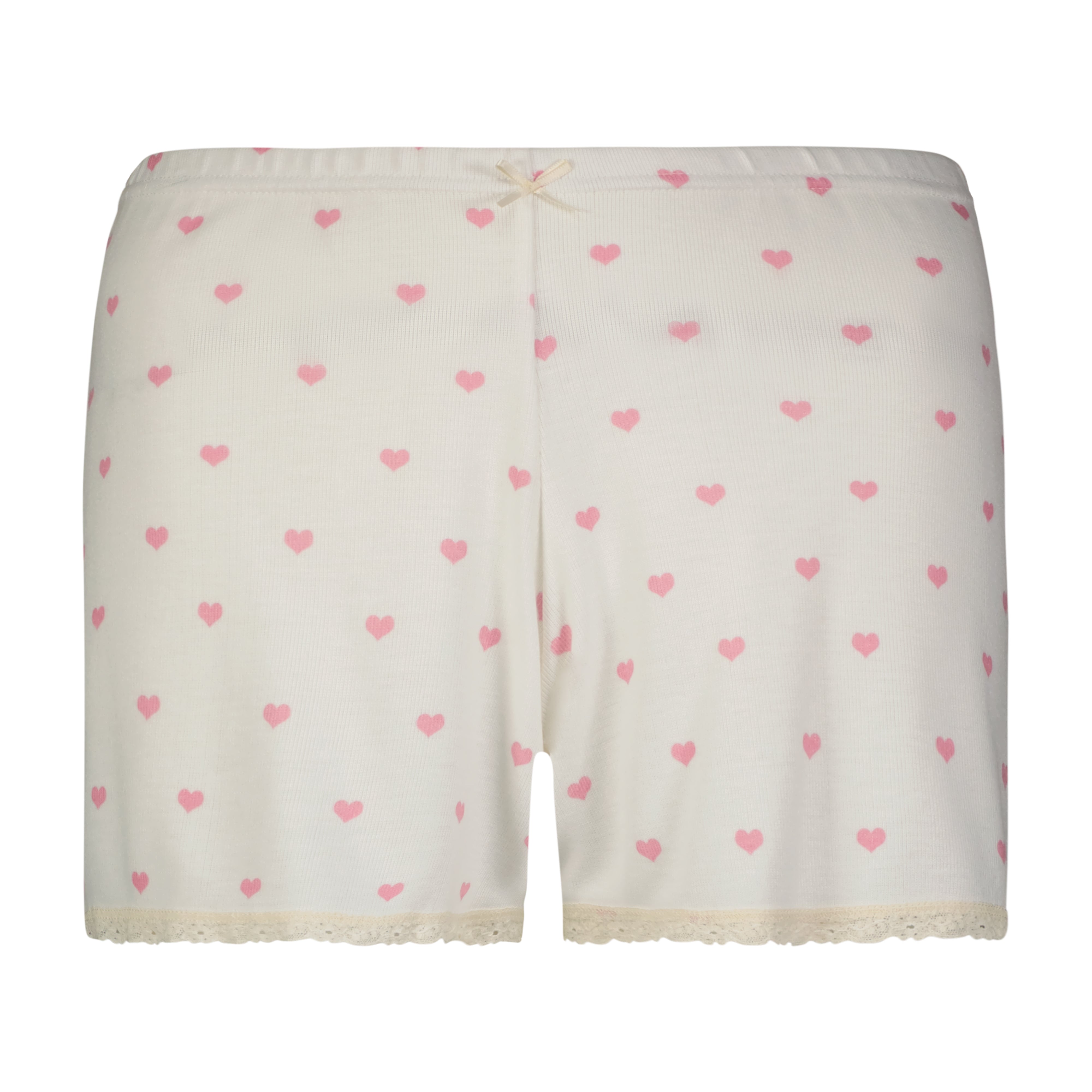 Long Short Hi Rise - Pink Hearts Print