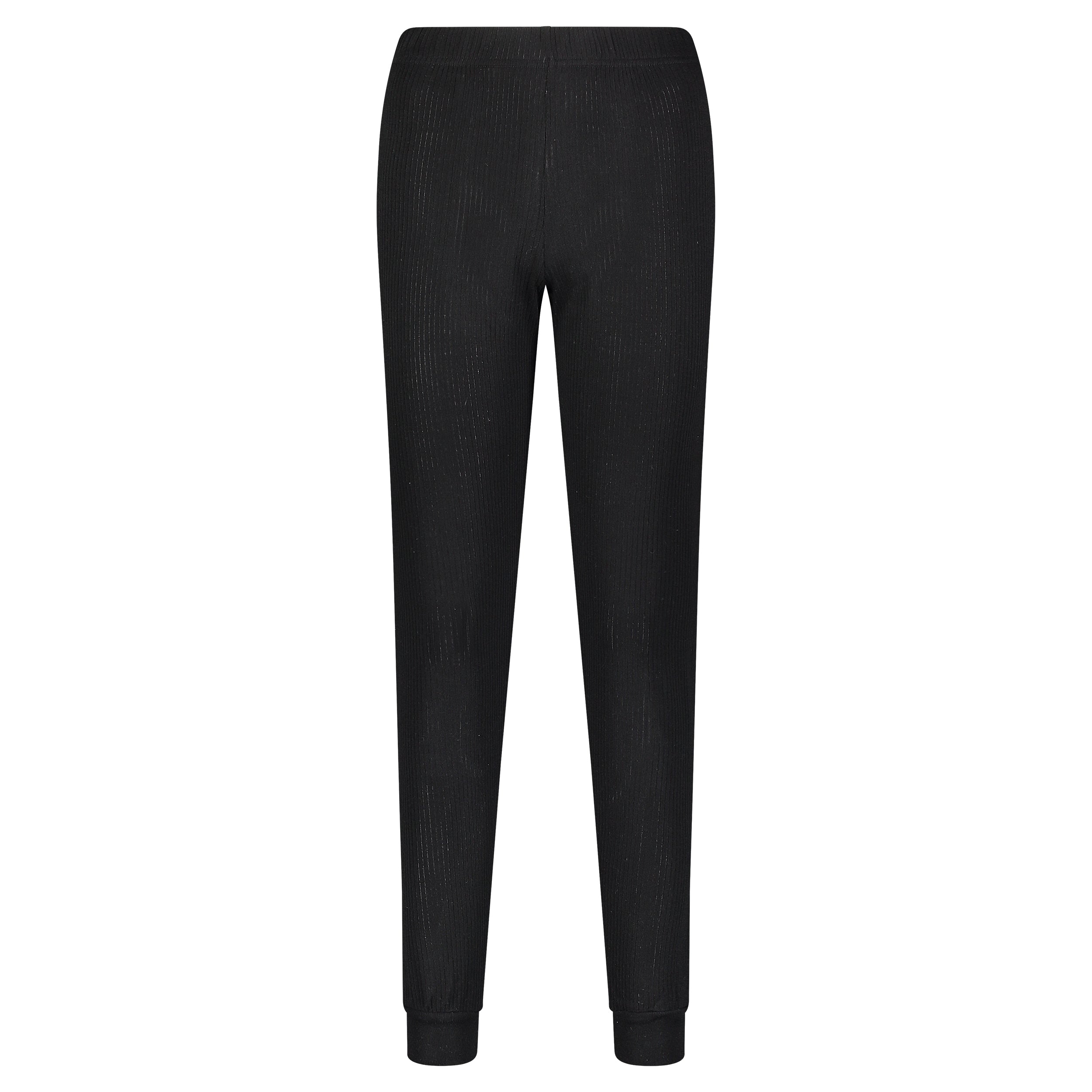 Jane Slouchy Rib PJ Set - Black