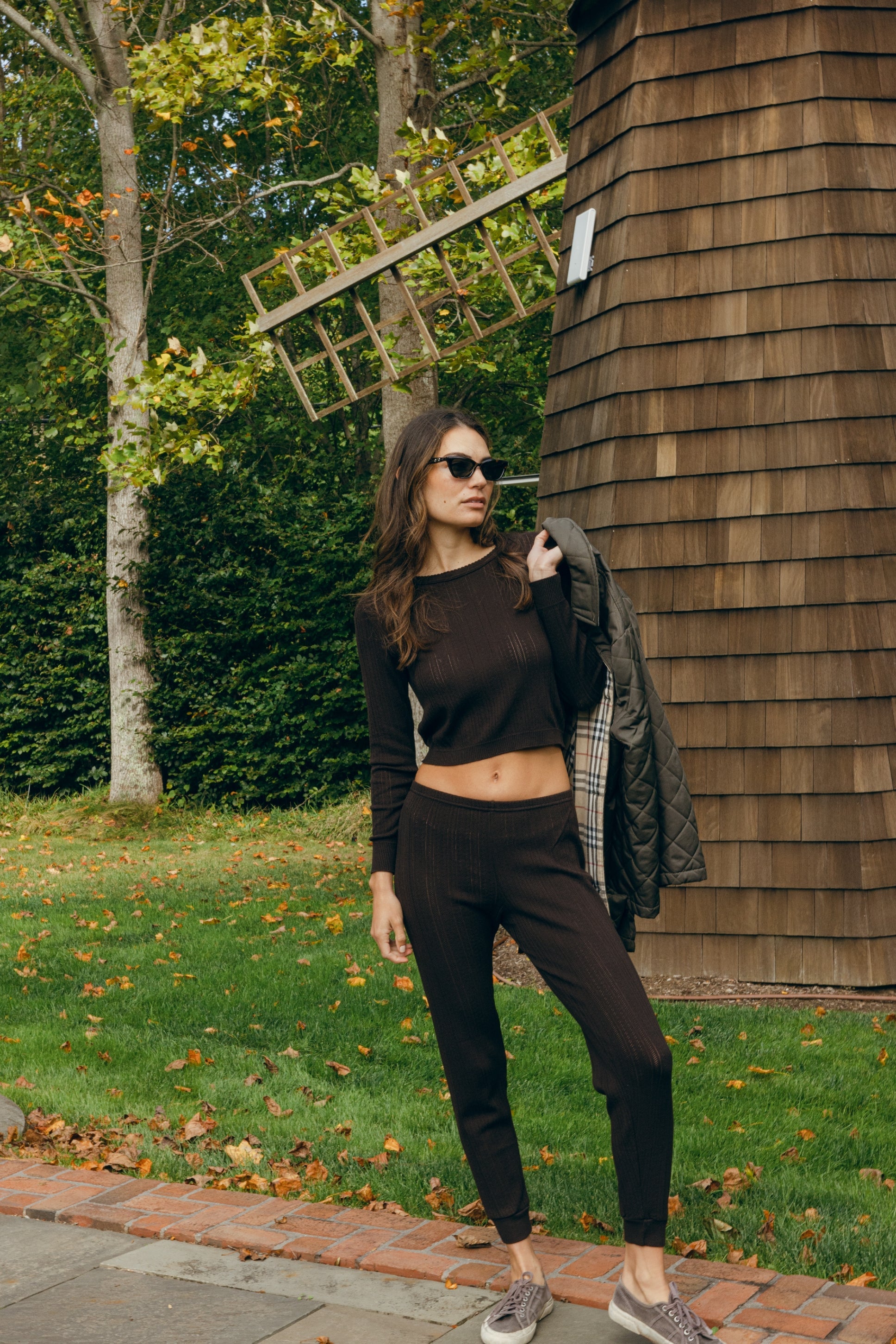 Brown Windsor Pointelle - Lookbook Photos