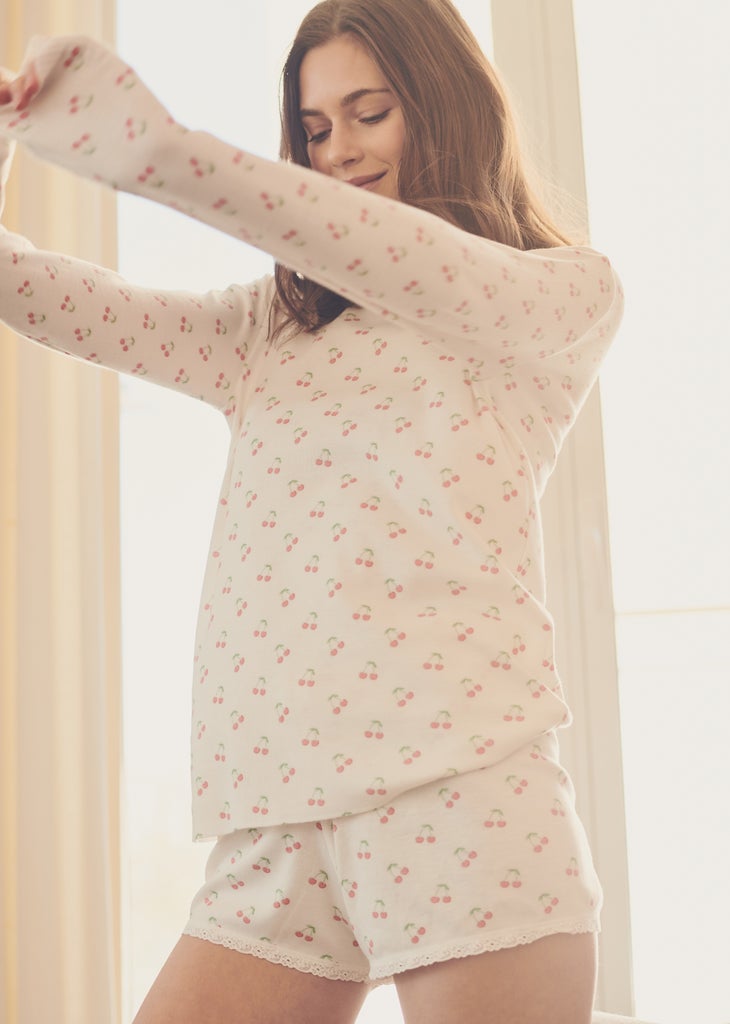 Rachel Slouchy - Cherry Print